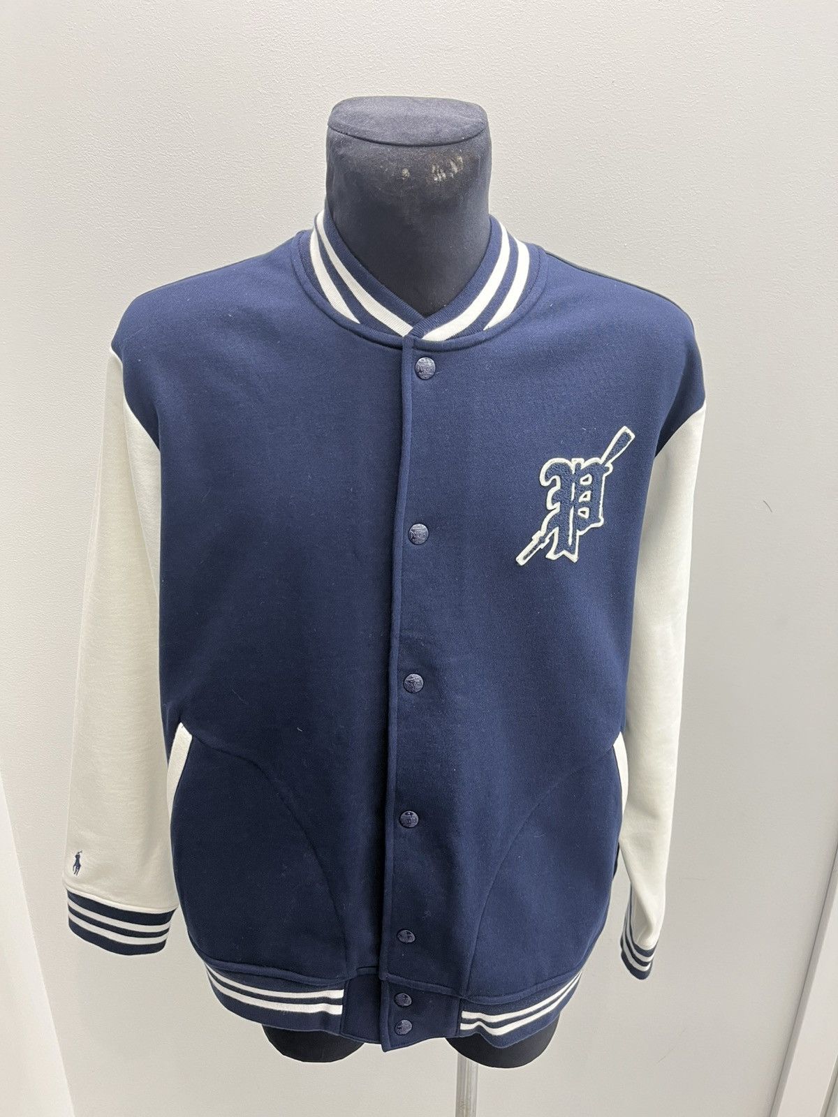 Polo Ralph Lauren Polo Ralph Lauren Varsity P Logo Emblem Bomber Fleece Jacket Size US XL / EU 56 / 4 - 1 Thumbnail