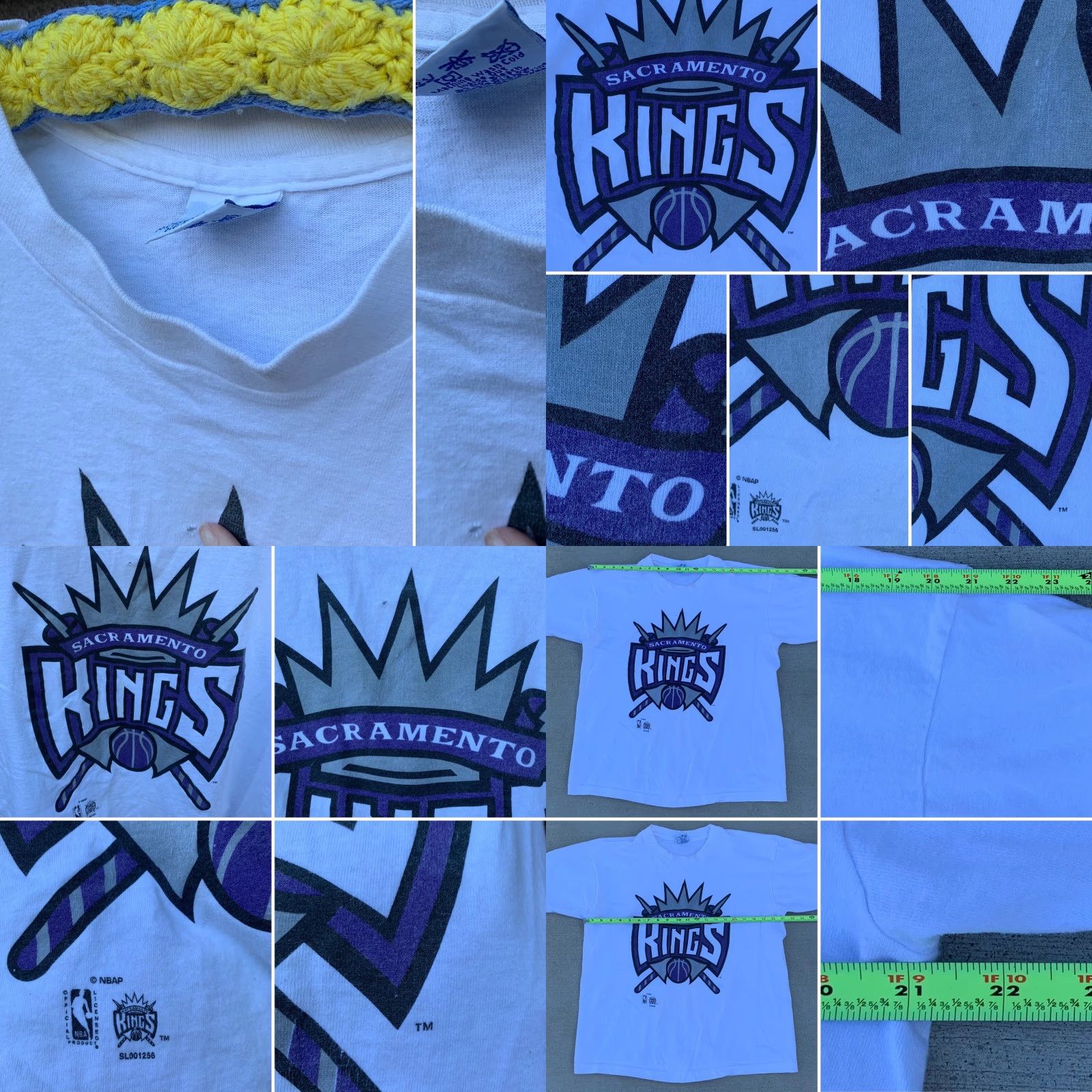 Salem Sportswear VINTAGE Sacramento Kings T-Shirt Salem Sportswear L White 1990s Mens Graphic Tee NBA Official Licensed Product Size US L / EU 52-54 / 3 - 8 Thumbnail