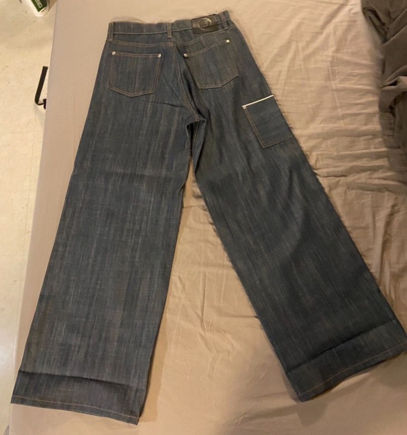 Vintage Discontd indigo selvedge baggy denim Size US 32 / EU 48 - 6 Thumbnail
