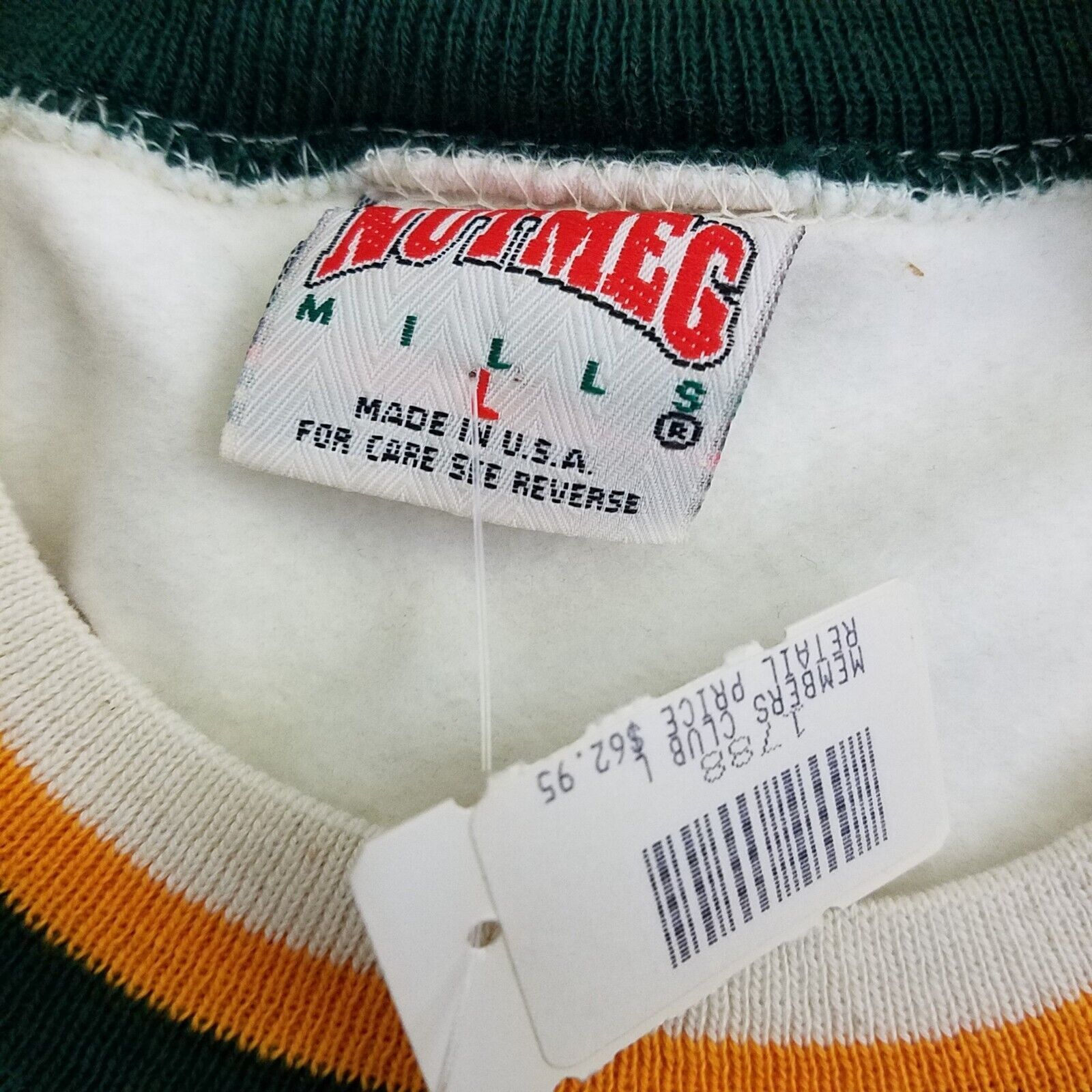 Nutmeg Vtg Nutmeg NFL GreenBay Packers Football Club Sweatshirt USA Size US L / EU 52-54 / 3 - 5 Thumbnail