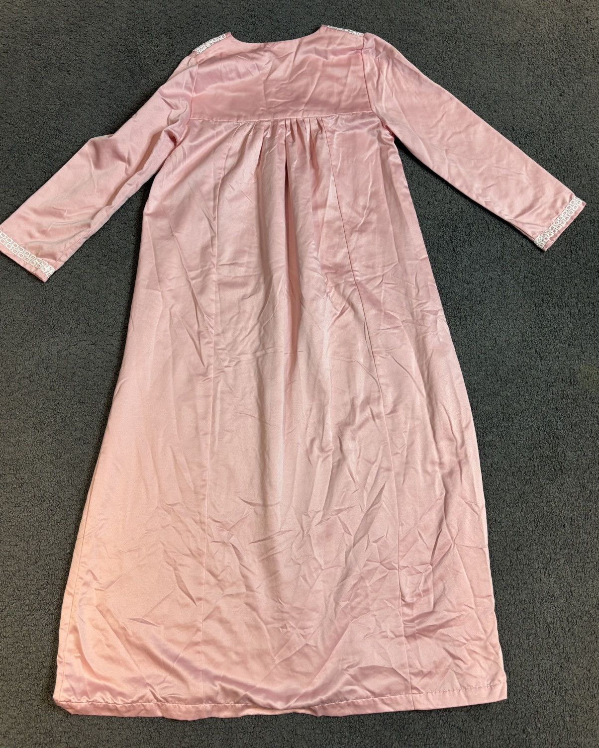 Oscar De La Renta Oscar de la Renta Long Sleeve Pink White Night Gown Size XS Size XS / US 0-2 / IT 36-38 - 2 Thumbnail