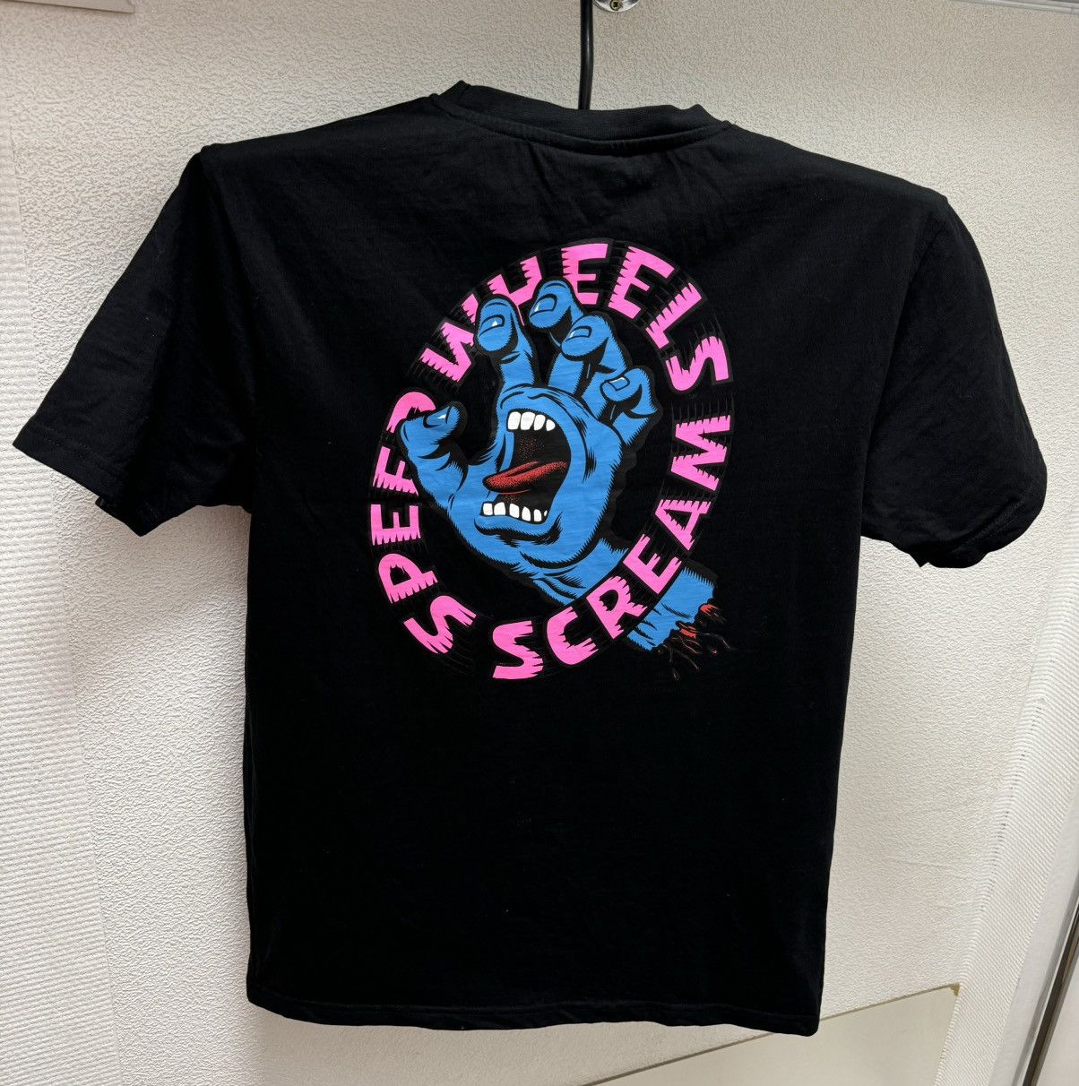 Santa Cruz Skateboards Santa Ceus wheels speed logo black t-shirt sk8 skateboarding Size US M / EU 48-50 / 2 - 1 Thumbnail