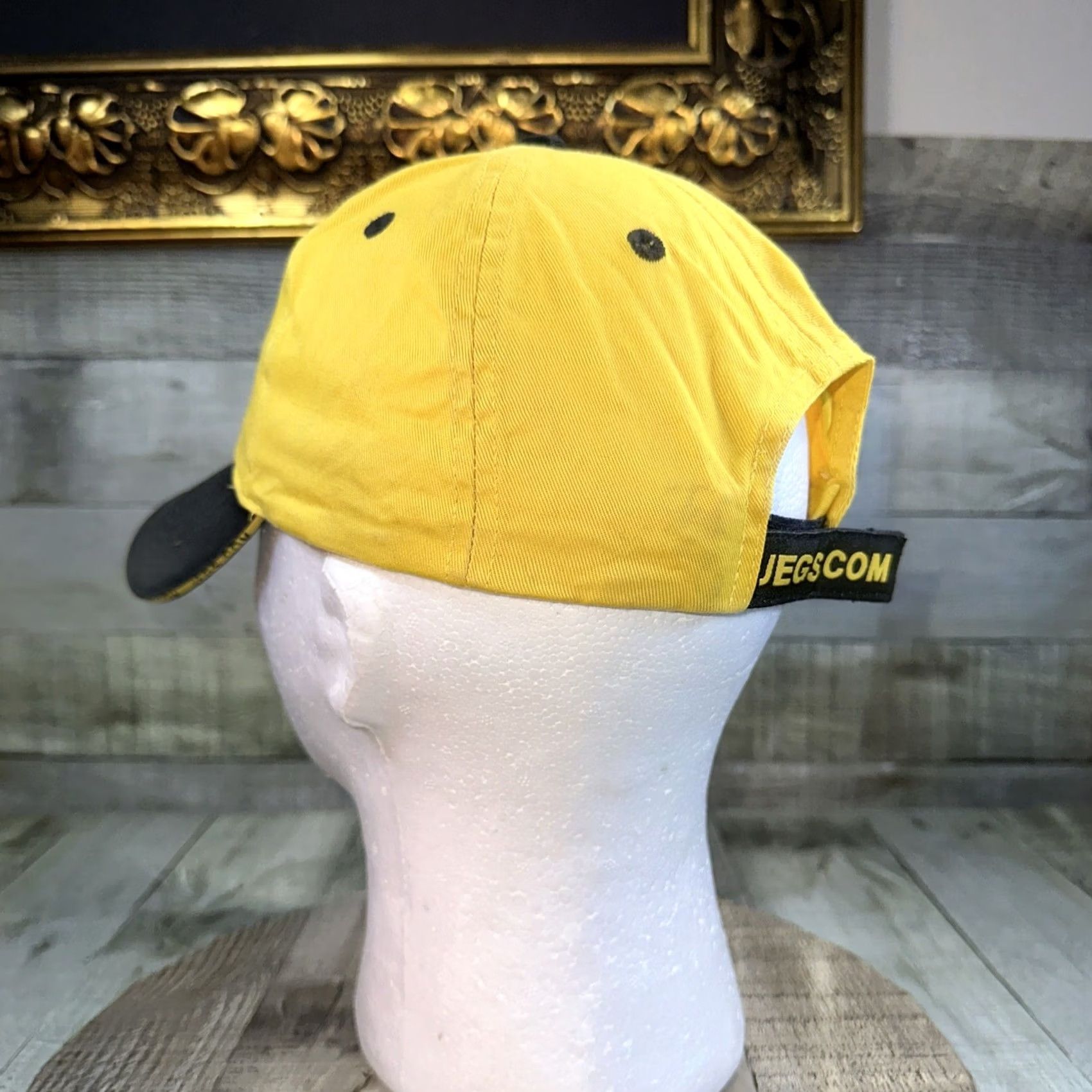 Vintage JEGS High Performance Yellow Cotton Baseball Cap Hat Strapback CH32 Size ONE SIZE - 7 Thumbnail