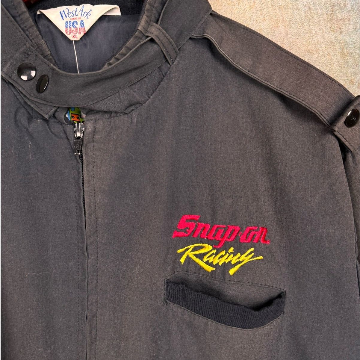 NASCAR × Vintage VTG 90s Snap On Racing Jacket XL Black Full Zip Nascar Size US XL / EU 56 / 4 - 9 Thumbnail