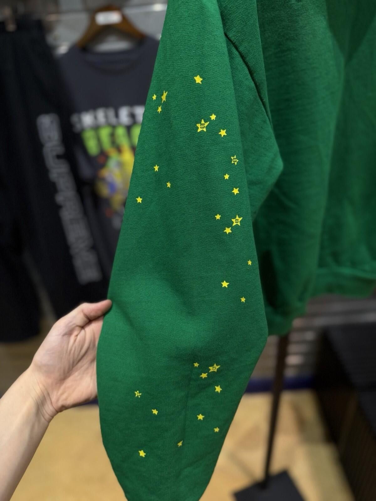 Sp5der Sp5der Green Yellow Pullover Hoodie (Small) 100% Authentic Size US S / EU 44-46 / 1 - 6 Thumbnail