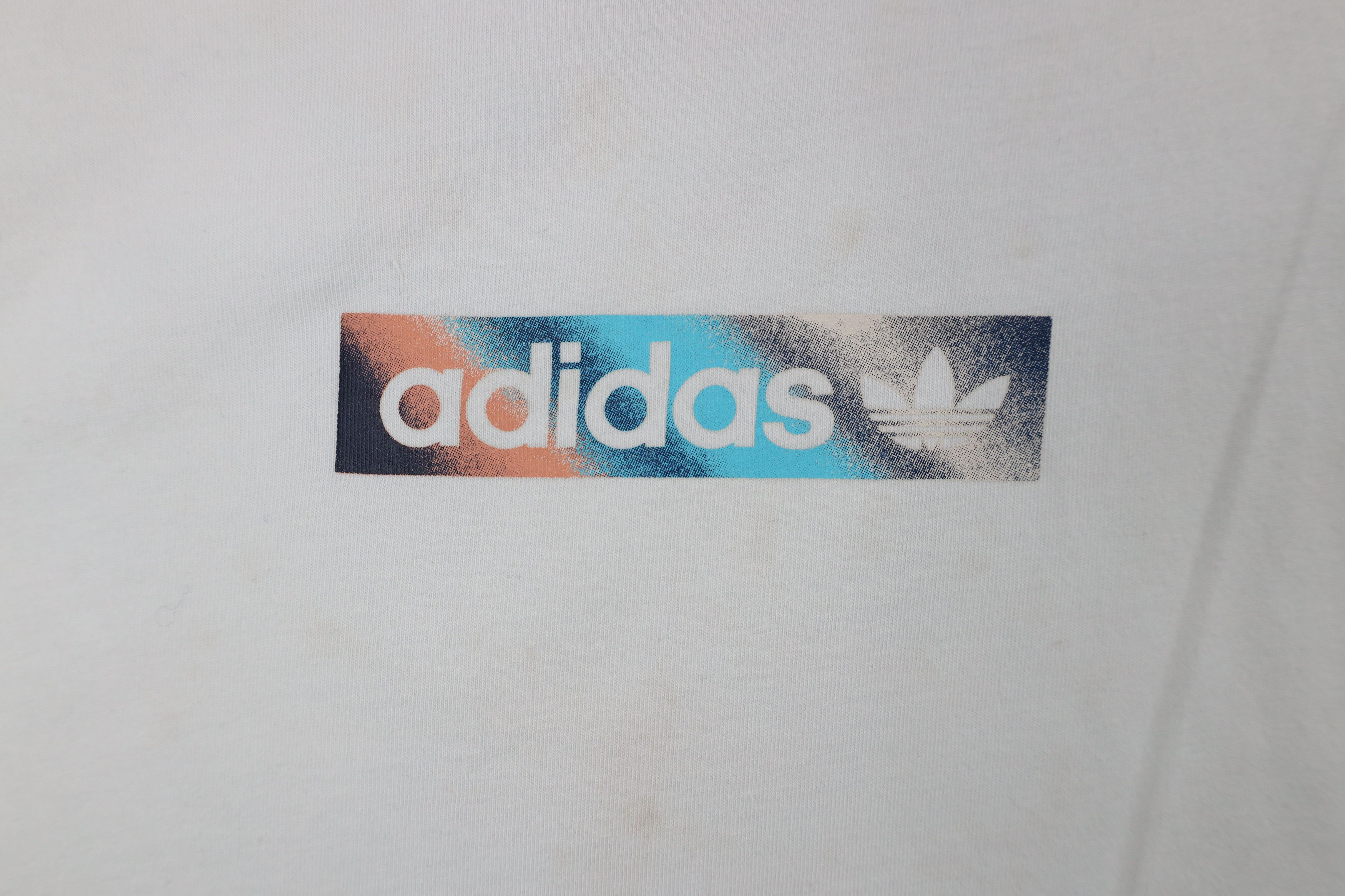 Adidas × Vintage Vintage Y2K Adidas Salvador Dali Style Art T-Shirt White Size US M / EU 48-50 / 2 - 4 Thumbnail