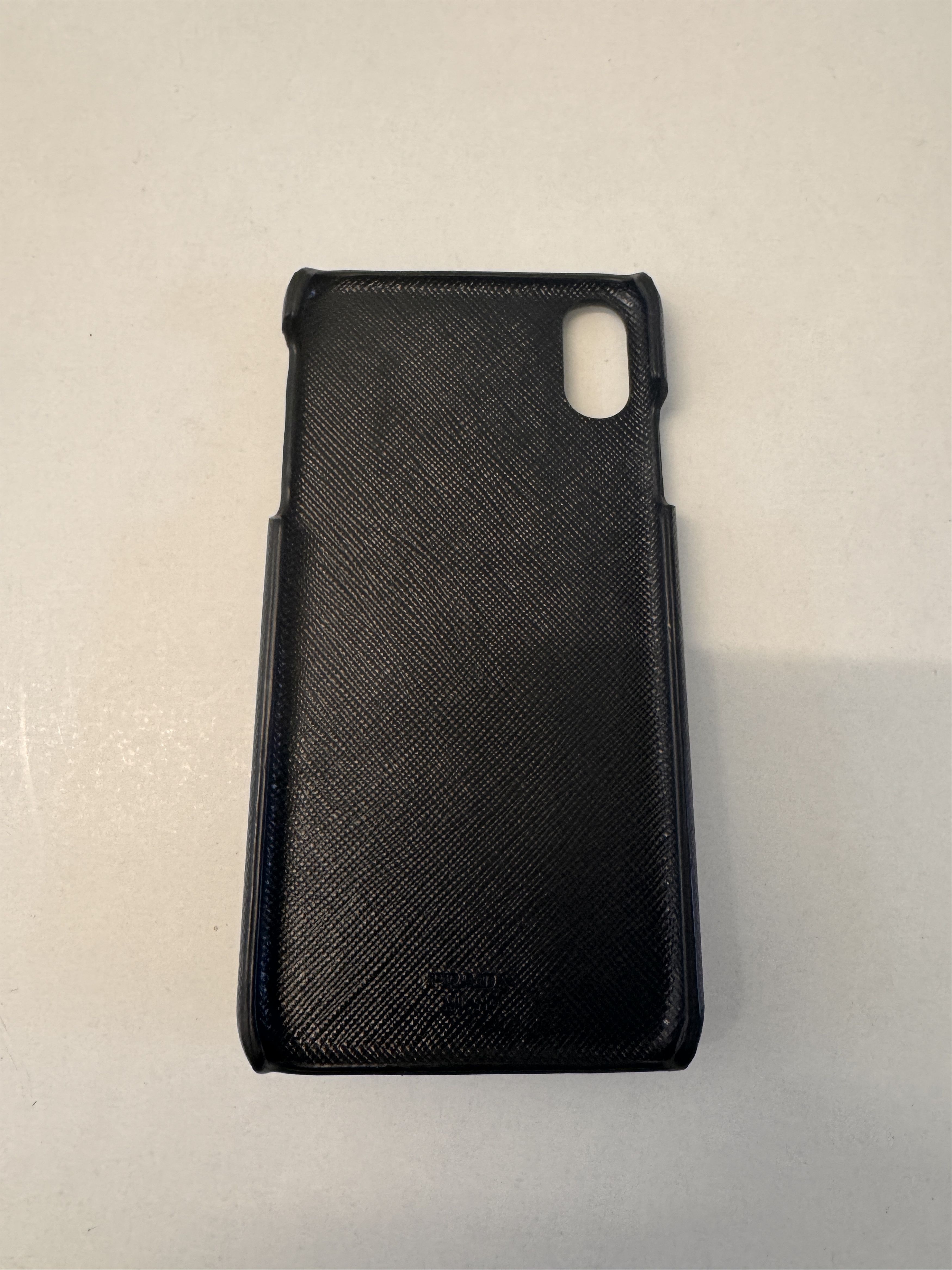 PRADA Saffiano Leather Iphone XS MAX case .
