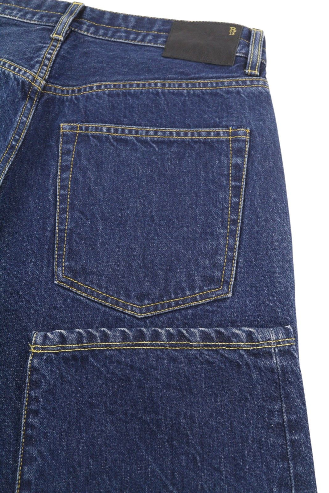 R13 DOUBLE POCKET BOYFRIEND 27 Rinse Ankle Cropped 85791 Size 27" / US 4 / IT 40 - 5 Thumbnail