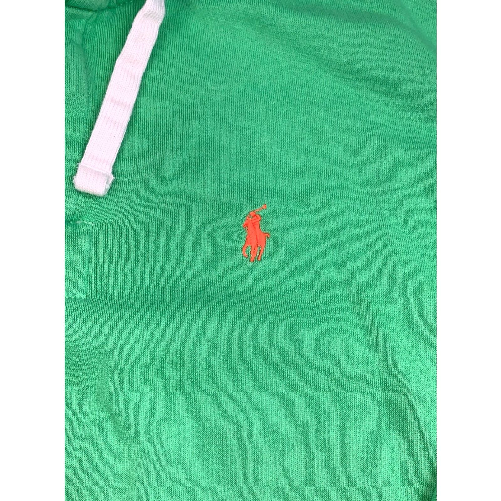 Polo Ralph Lauren VINTAGE Polo Ralph Lauren Hoodie Men L Green Pullover Hooded 90s Classic Preppy Knit Fleece Polo Ralph Lauren Pullover Shirt Size US L / EU 52-54 / 3 - 3 Thumbnail
