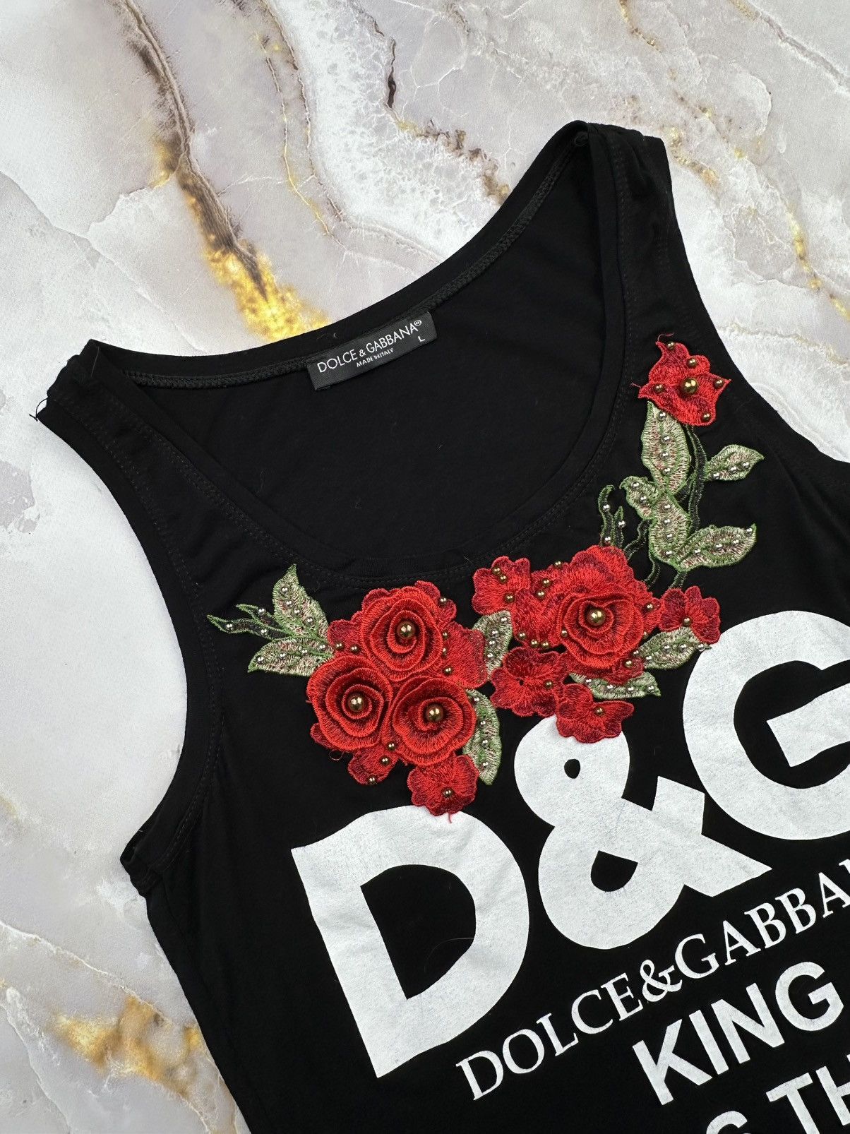 Dolce & Gabbana Dolce & Gabbana Printed Tank Top Size L / US 10 / IT 46 - 3 Thumbnail