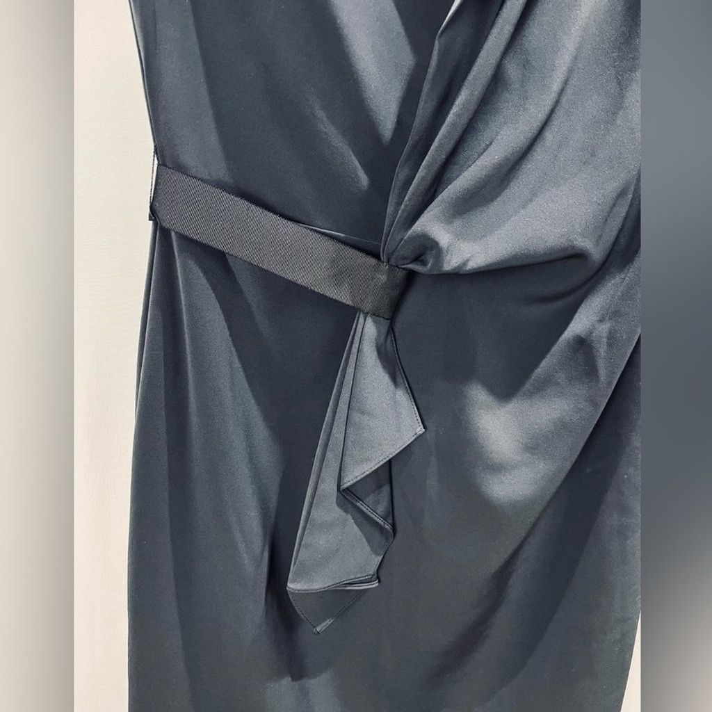 Elie Tahari Elie Tahari Dalia Midnight Blue Sleeveless Wrap Dress Size 6 Size M / US 6-8 / IT 42-44 - 7 Thumbnail