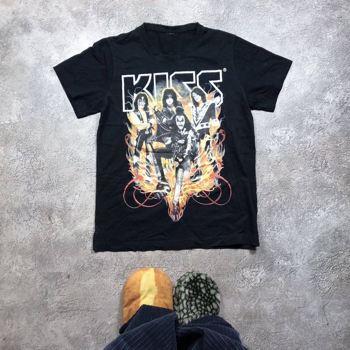 Vintage Vintage 90s Kiss Band Graphic Tee Horror Punk Grunge Slim M Size US M / EU 48-50 / 2 - 1 Thumbnail