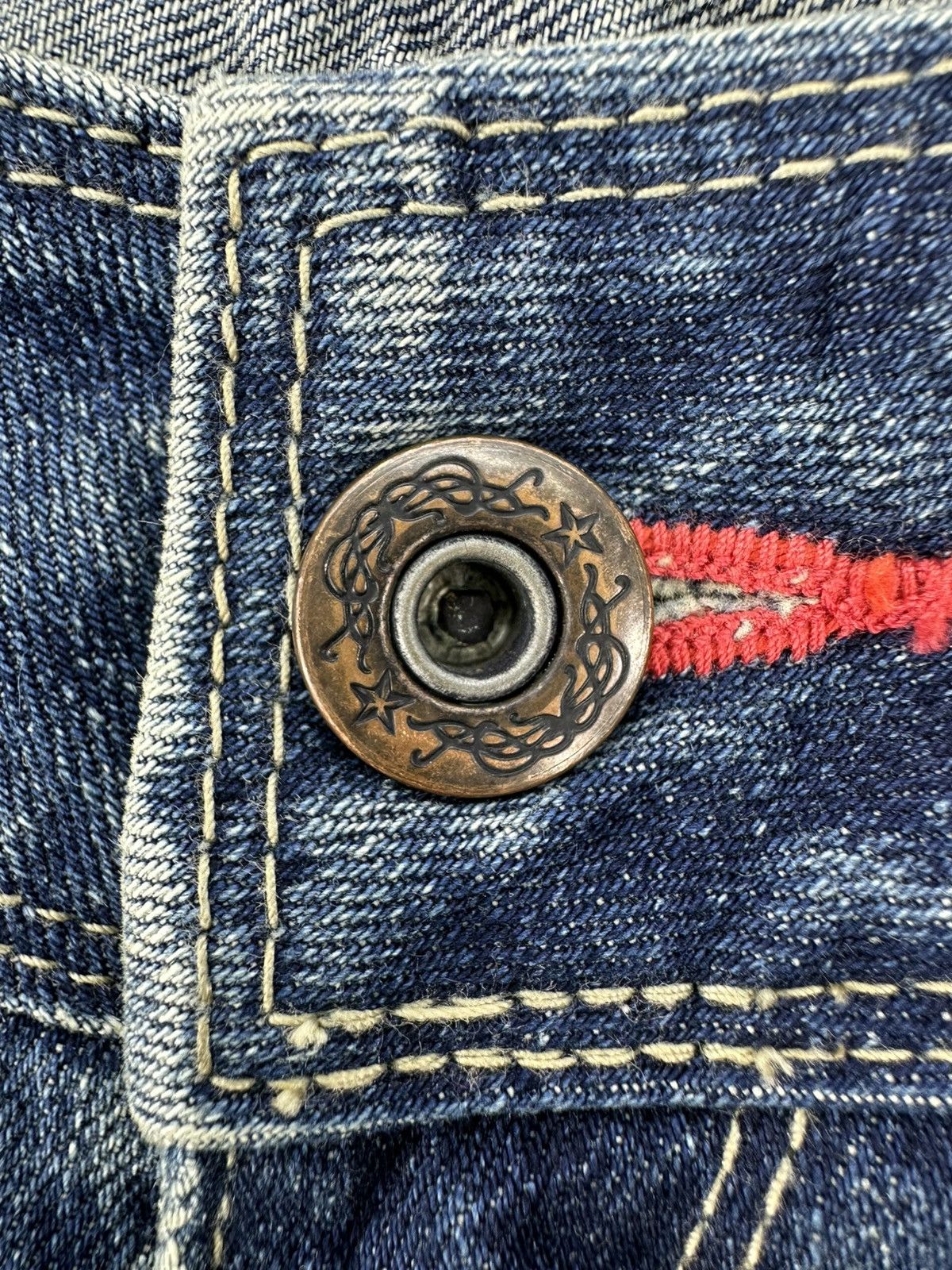 If Six Was Nine Vintage Flare Bell Bottom Women Denim Pants by et Boite Size 27" / US 4 / IT 40 - 11 Thumbnail