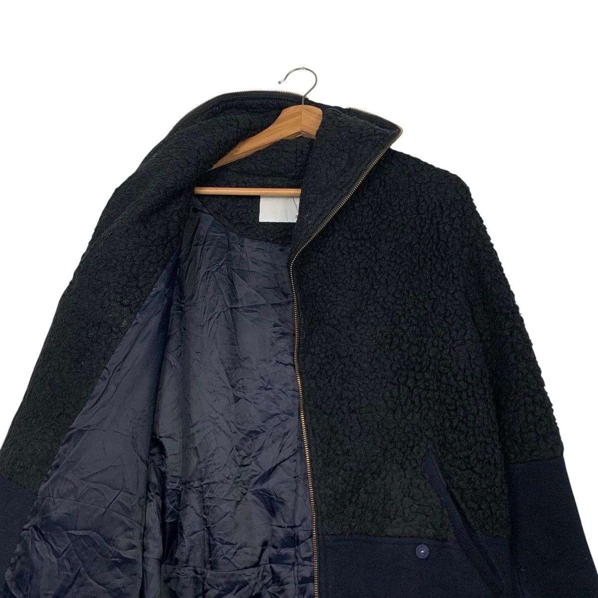 Japanese Brand FULHAM Fleece Wool Hybrid Overcoat Jacket #2249-C99 Size US M / EU 48-50 / 2 - 11 Thumbnail