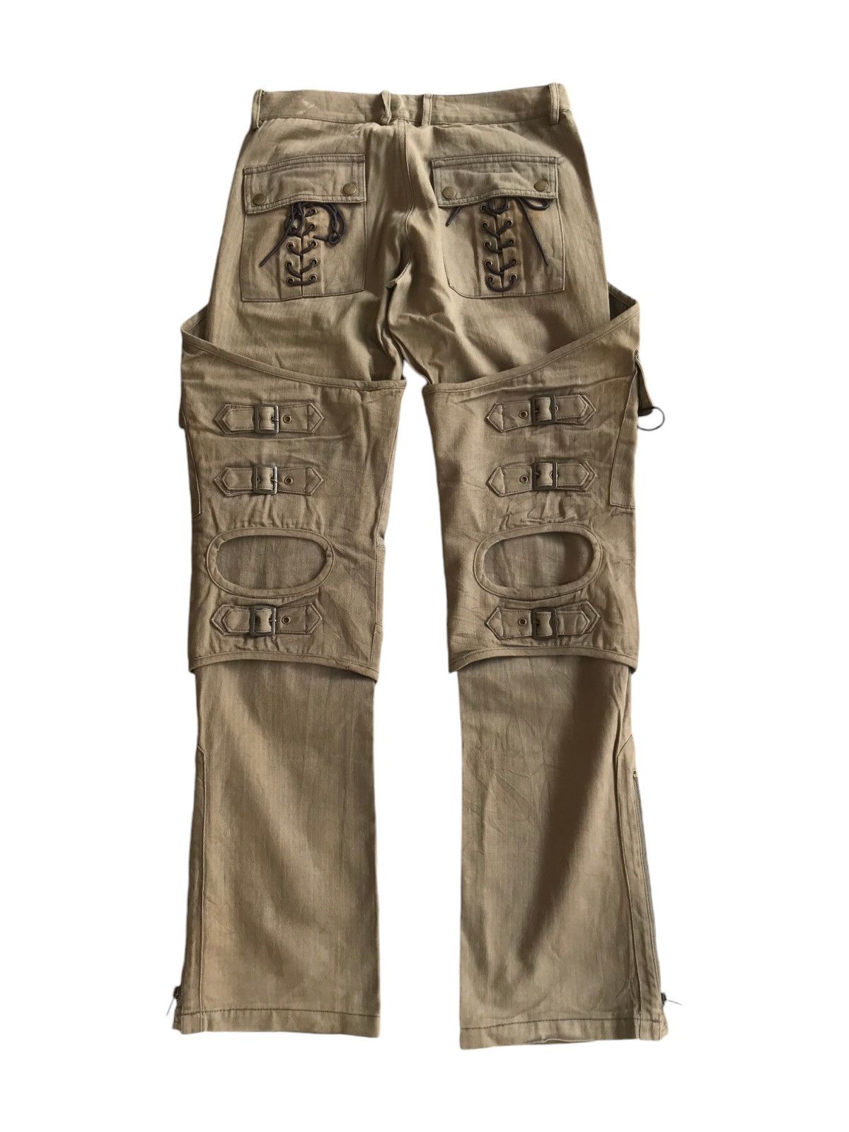 If Six Was Nine Y2K El Ropa Loco Bondage Pants Size US 30 / EU 46 - 2 Thumbnail