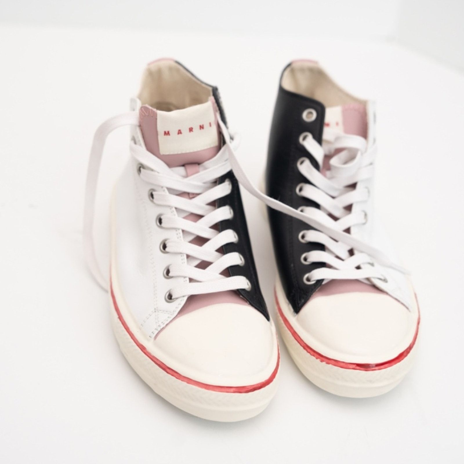 Marni Marni. New! Graffiti Flatform Lace-Up Sneakers. Size US 5 / IT 35 - 12 Thumbnail
