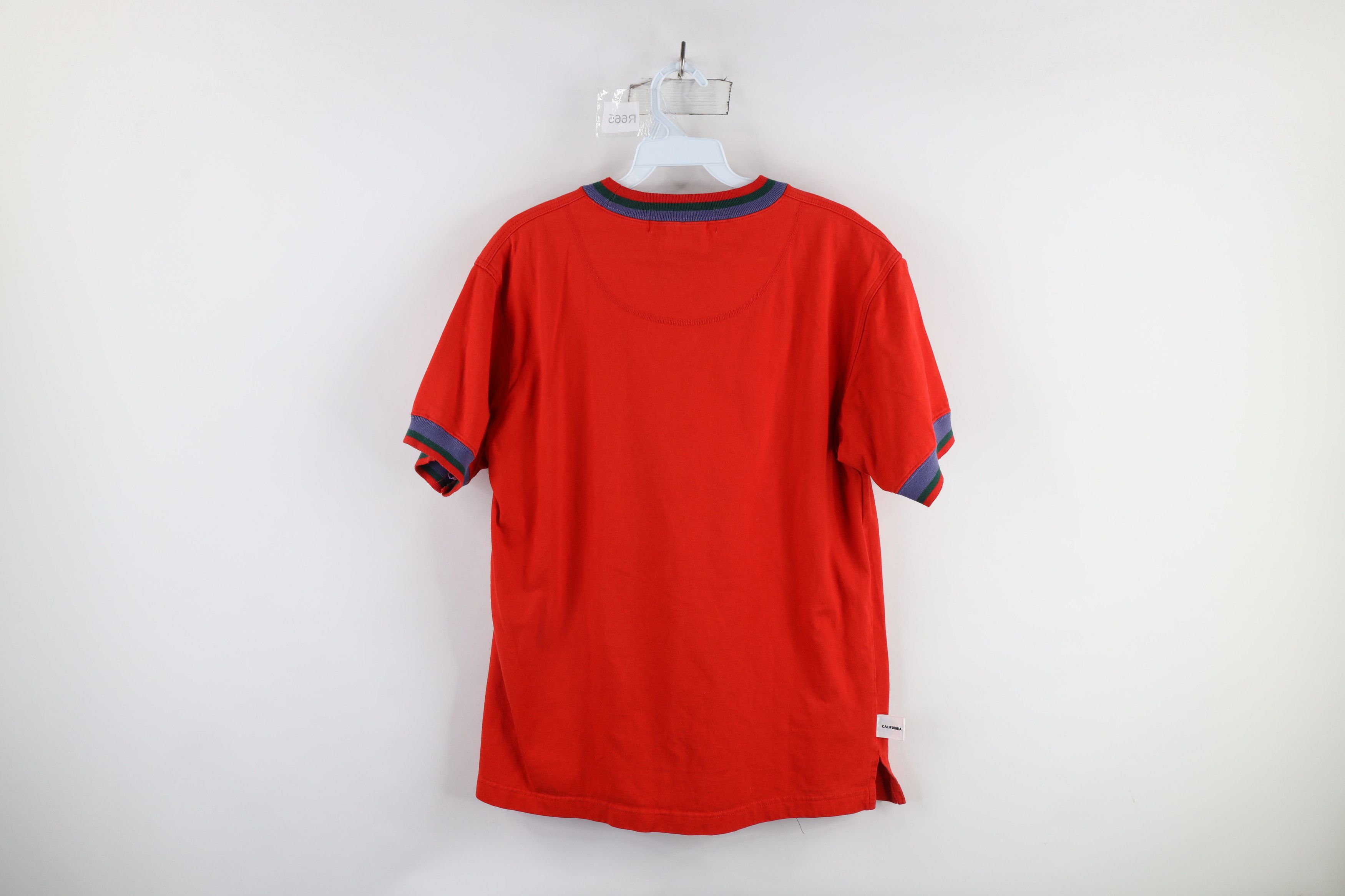 Vintage Vintage 90s Streetwear Out Horse Ringer T-Shirt Red USA Size US S / EU 44-46 / 1 - 9 Thumbnail
