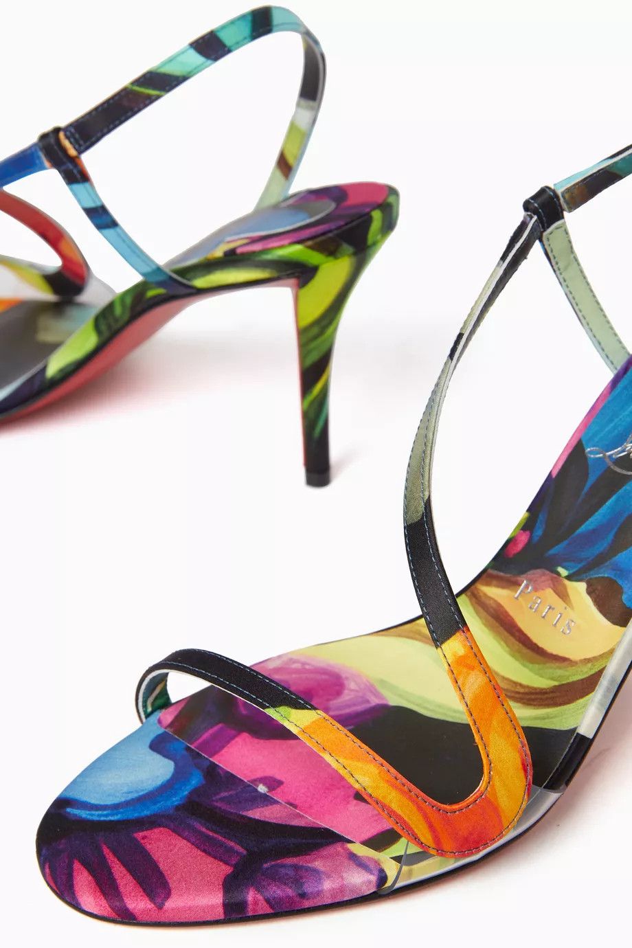 Christian Louboutin os11x0126 Rosa 80 Sandals in Multicolor Size US 7 / IT 37 - 4 Thumbnail