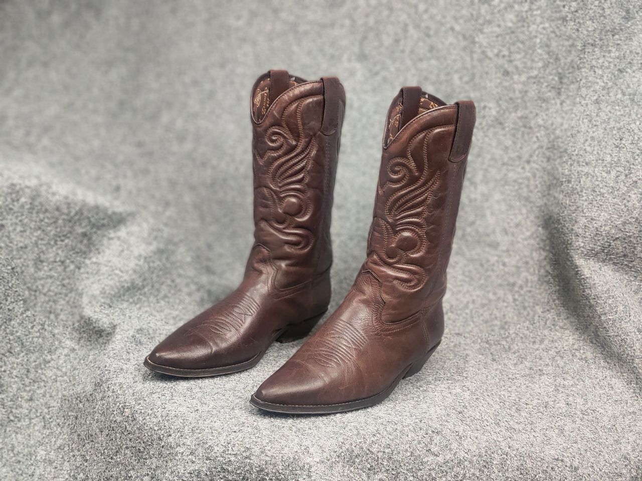 Sancho Boots Vintage 90's Joe Sanchez Leather Logo Western Cowboy Boots Size US 8 / EU 41 - 7 Thumbnail