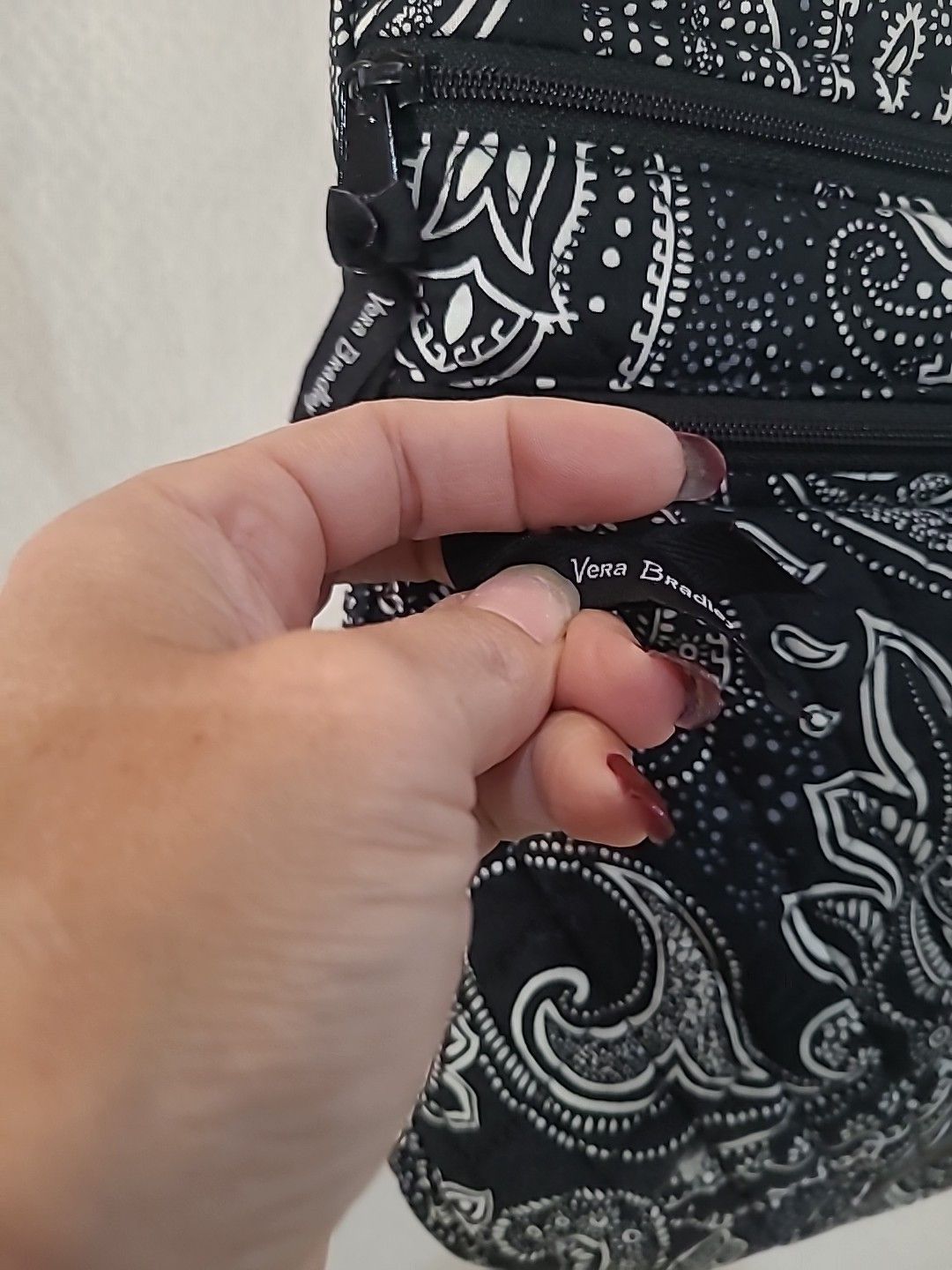 Vera Bradley Vera Bradley Crossbody Paisley Noir Pattern Hipster Size ONE SIZE - 3 Thumbnail