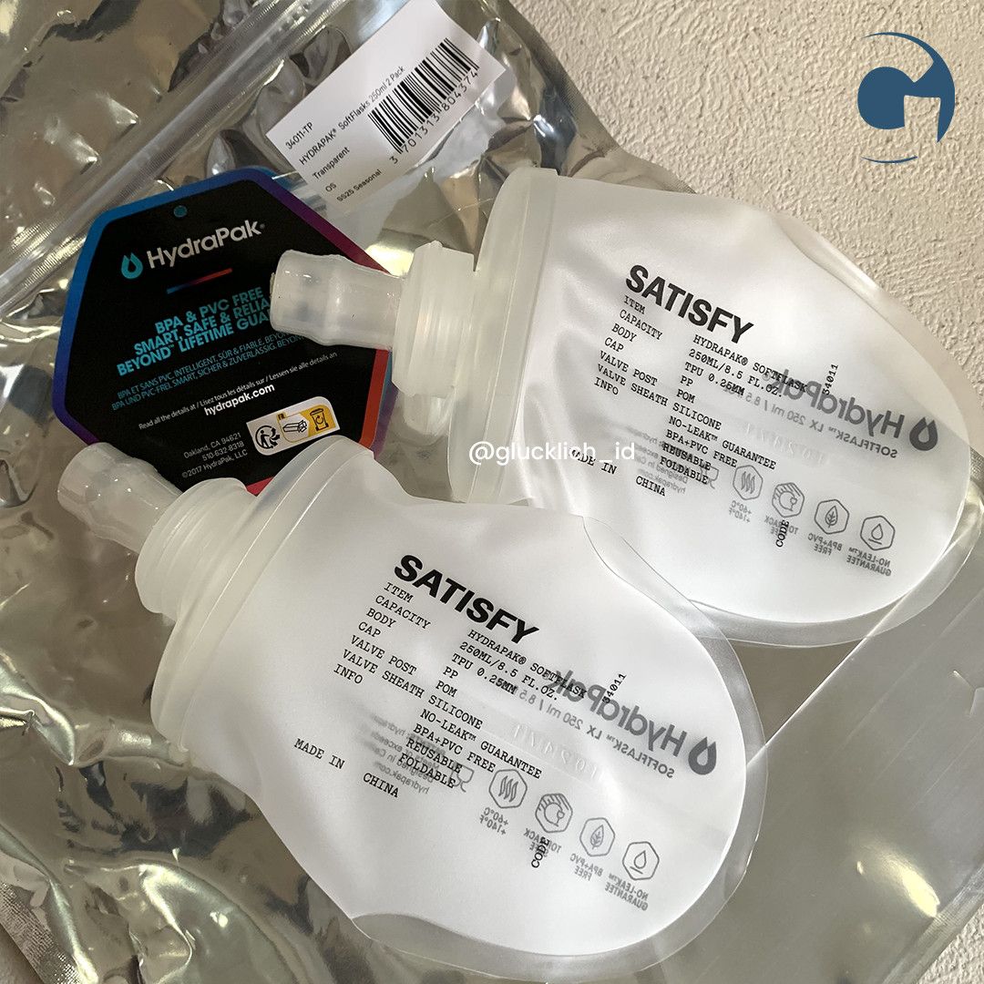 Satisfy Satisfy, HydraPak® Soft Flask 250ml 2-Pack White Size ONE SIZE - 2 Thumbnail