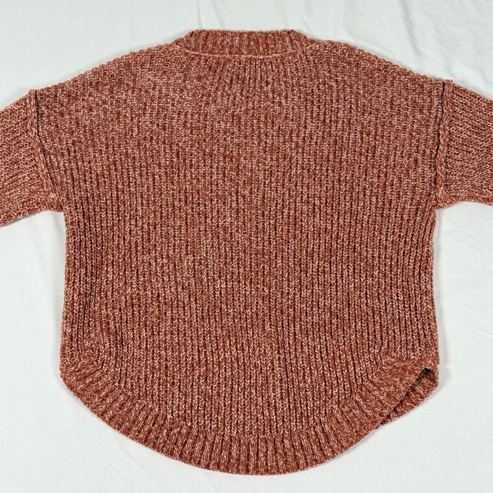 Vintage SO Sweater Womens Small Rust Brown Marled Knit Crewneck Long Sleeve Pullover Size S / US 4 / IT 40 - 7 Thumbnail