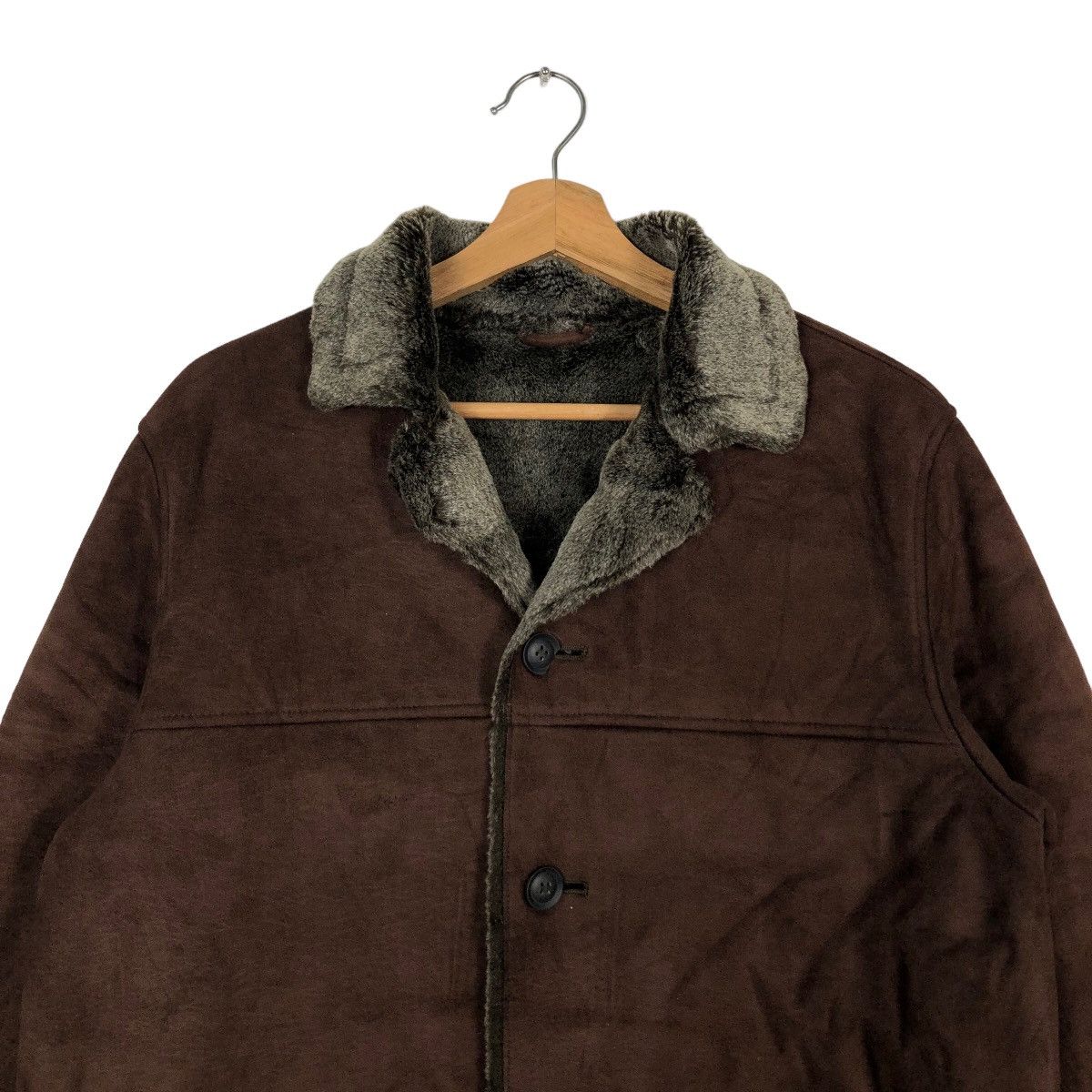 Japanese Brand 🔥90’s Suede Mink Fur Lining Jacket Cox Issey Miyake Japan Size US M / EU 48-50 / 2 - 3 Thumbnail