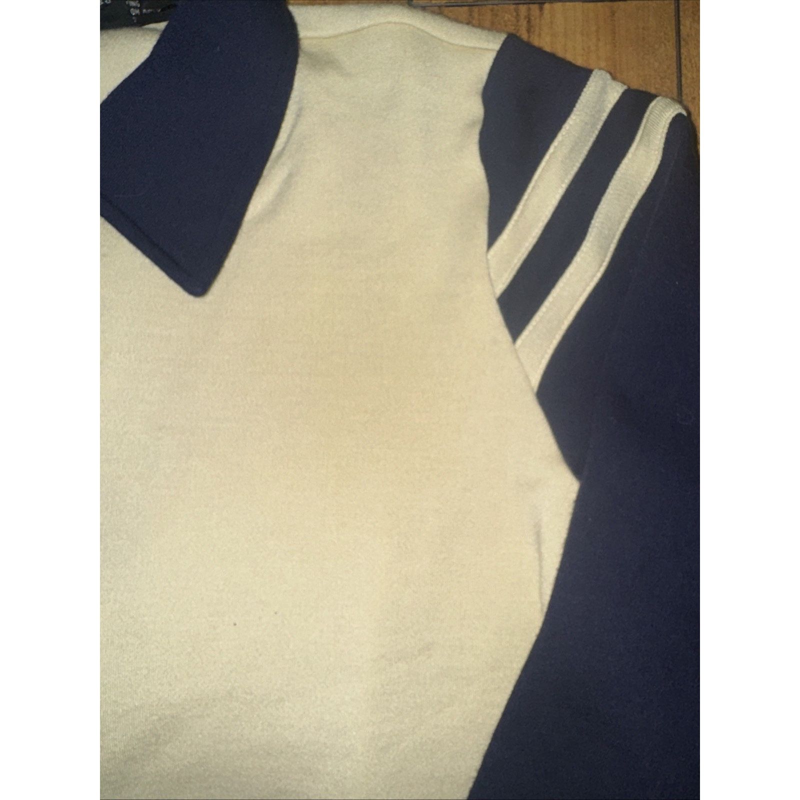 Vintage WIN Los Angeles Vintage Track Jacket Cream Navy Zip-Up M Size US M / EU 48-50 / 2 - 3 Thumbnail