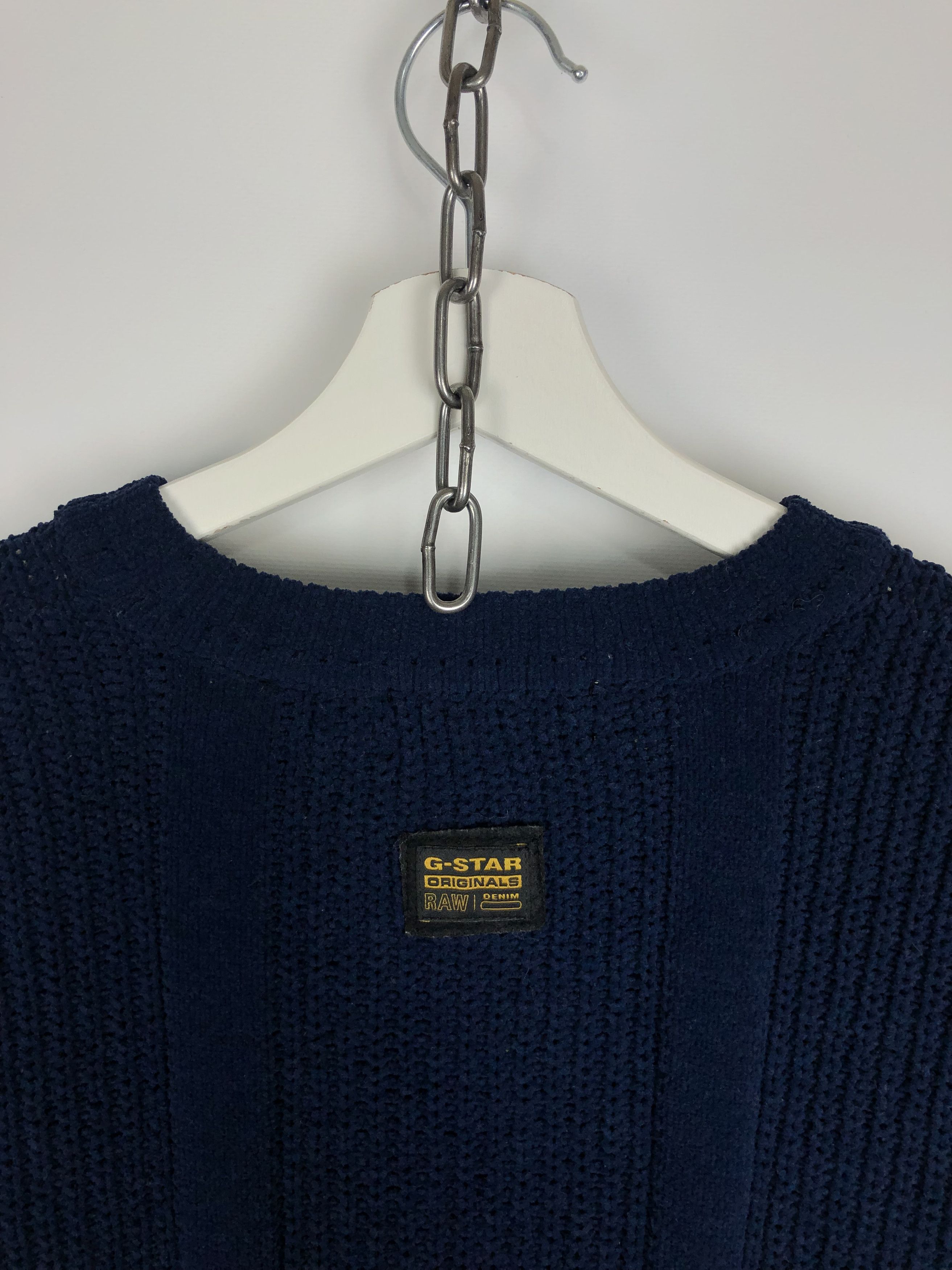 G-Star G-Star Raw Chenn R Knit Sweater Pullover Navy size M Size US M / EU 48-50 / 2 - 8 Thumbnail