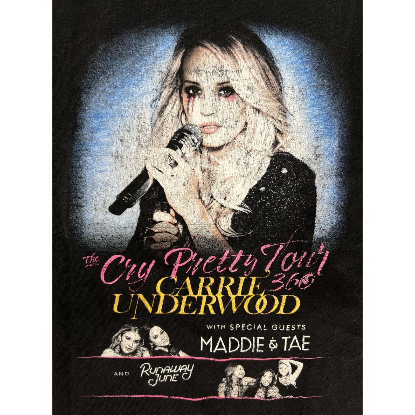 Vintage Carrie Underwood Cry Pretty 360 Tour Shirt Black Mens Large US Tour 2019 Size US L / EU 52-54 / 3 - 4 Thumbnail