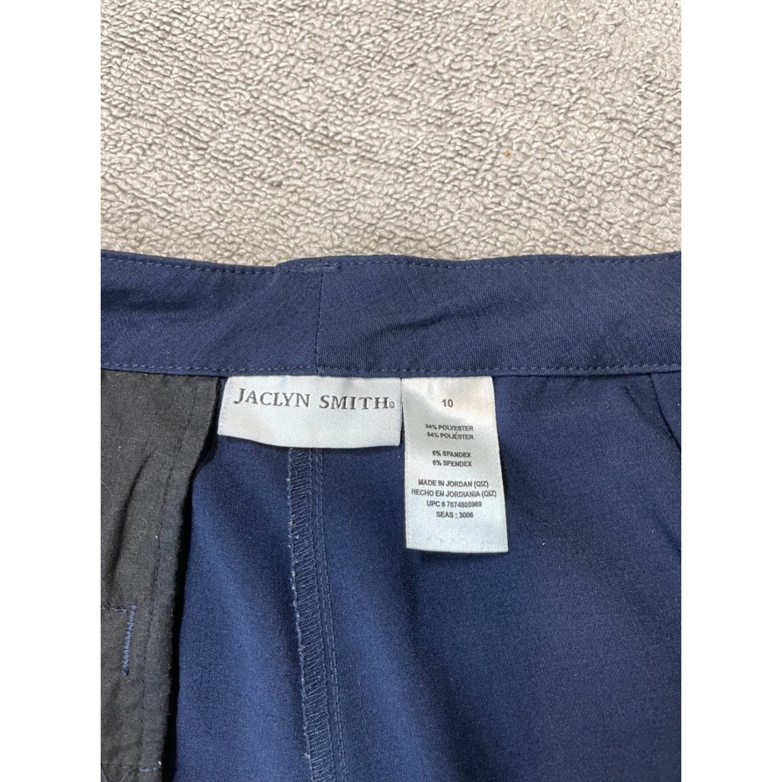 Vintage VINTAGE Jaclyn Smith Pants Dress Pants Women Size 10 Navy Blue Pleasant Front Pleated Solid Blue Womens Size 32" / US 10 / IT 46 - 4 Thumbnail