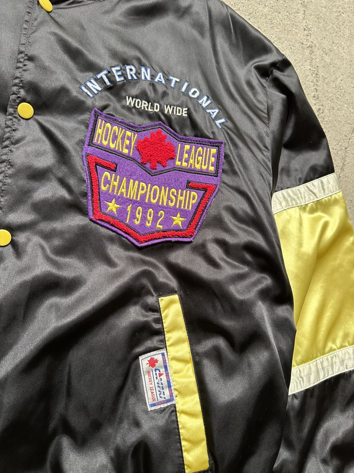 Campia Moda Campri Bomber NHL International Hockey League Vintage XL 56 Size US XL / EU 56 / 4 - 5 Thumbnail