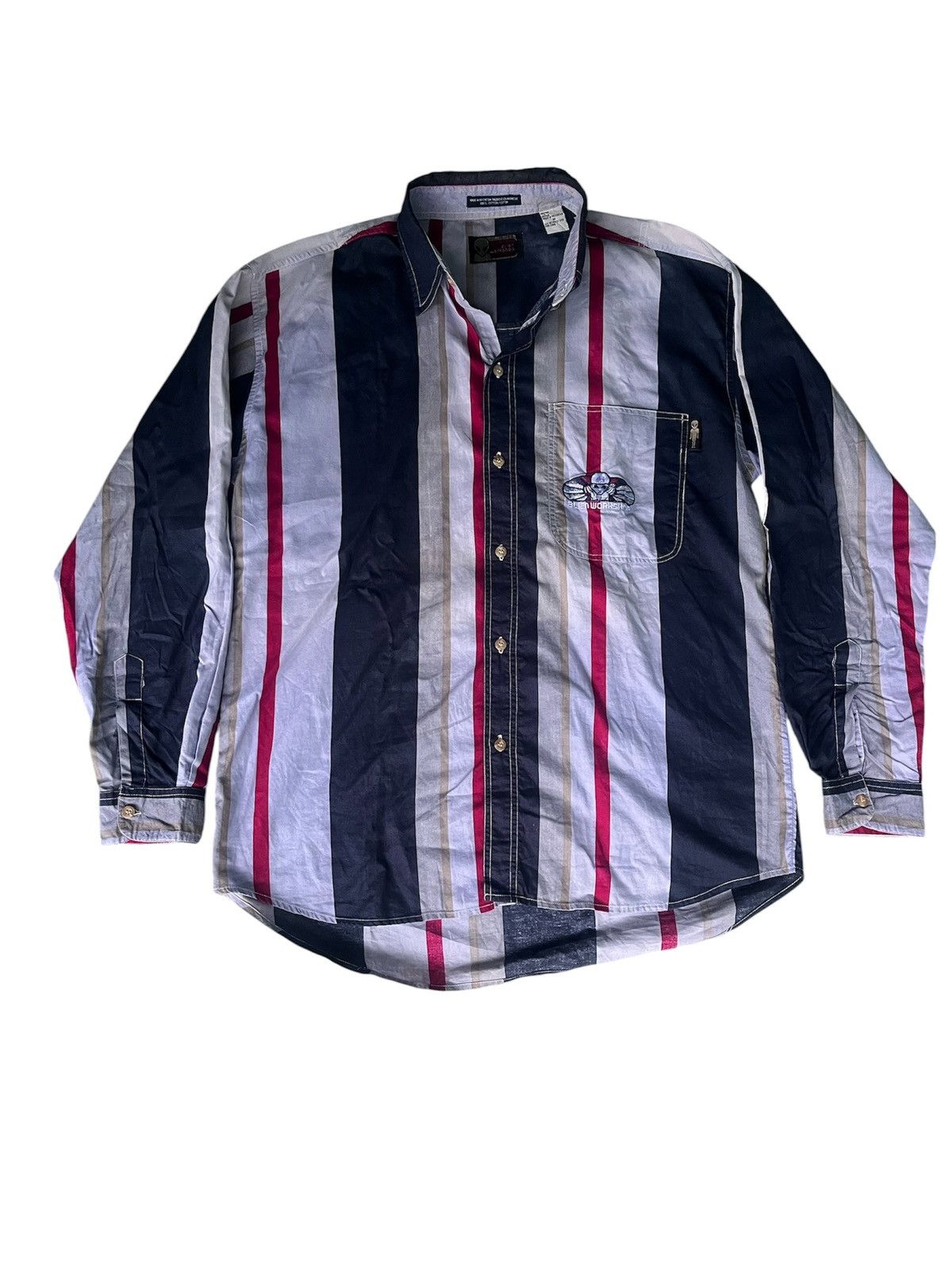 Alien Workshop Alien Workshop Vertical Stripe Skateboard Button Up Size US M / EU 48-50 / 2 - 1 Thumbnail