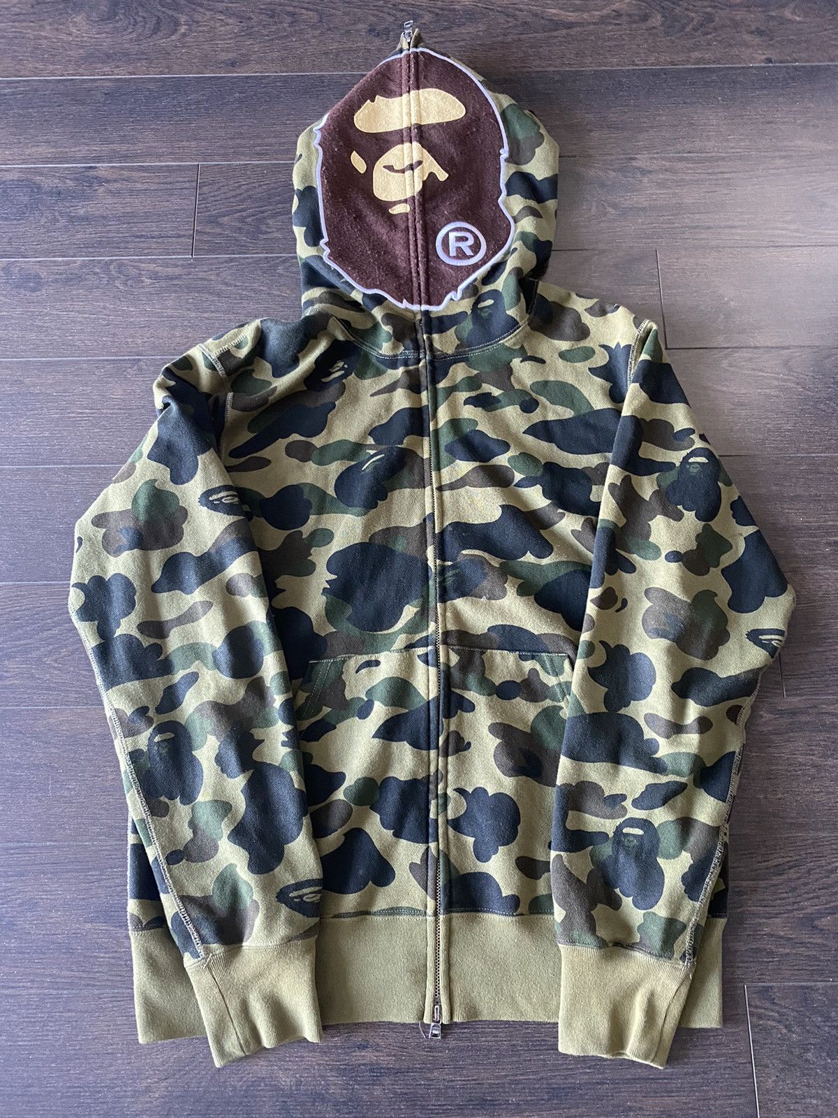 Bape 1st Camo 2nd Ape Full Zip hoodie | Grailed