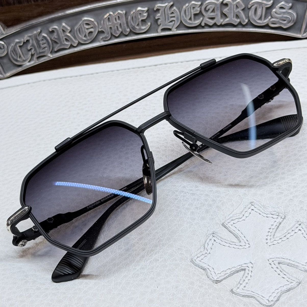 Chrome Hearts Chrome Hearts PHUNK 1/1 Sunglasses Size ONE SIZE - 13 Thumbnail