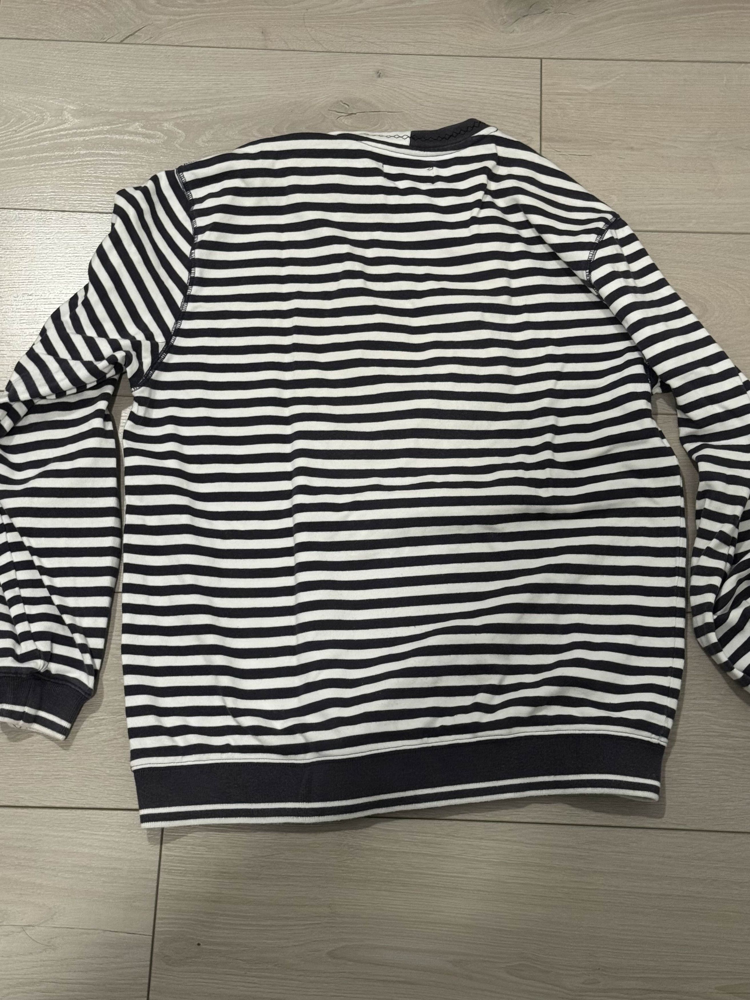 Palace Palace Zig Zag Crew Black/White Stripes SS19 Size US M / EU 48-50 / 2 - 2 Thumbnail