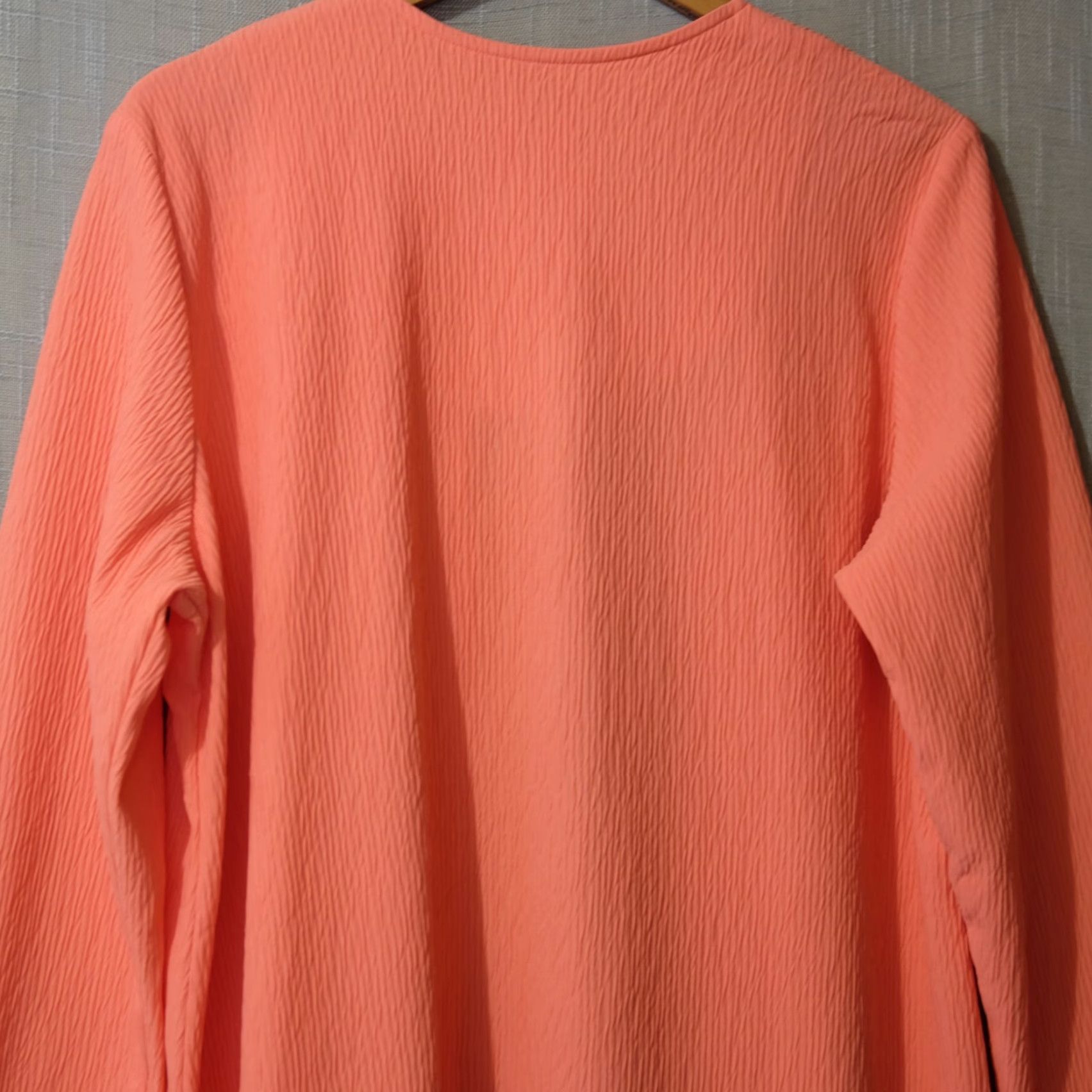 Vintage EUC Bobbie Brooks Crinkle Open Front Cardigan Orange Women's XL Cardigan Casual Office Wear brighter? Size XL / US 12-14 / IT 48-50 - 6 Thumbnail