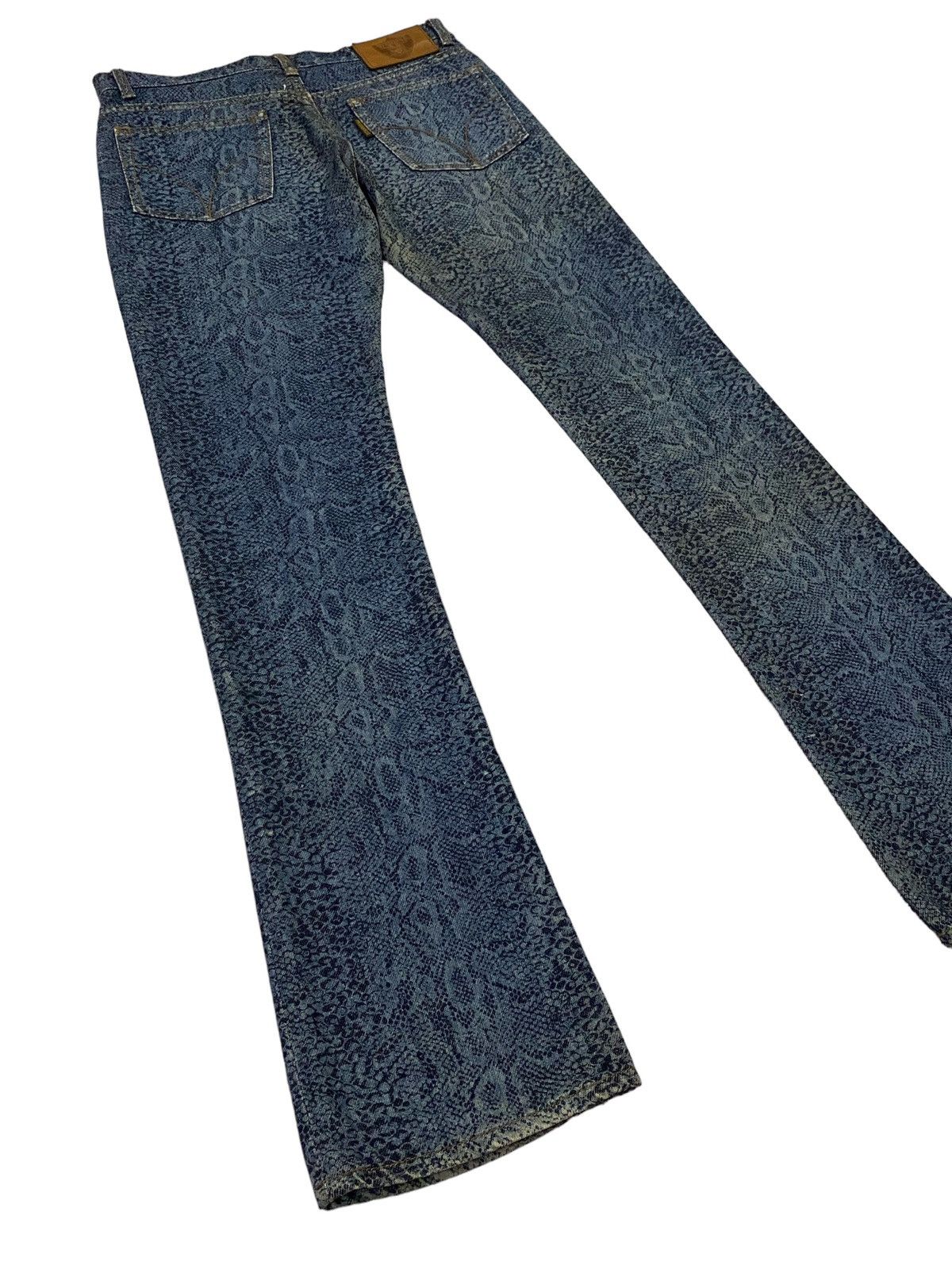Hysteric Glamour Rare‼️Hysteric Glamour Snakeskin Denim Pants Size US 29 - 23 Thumbnail