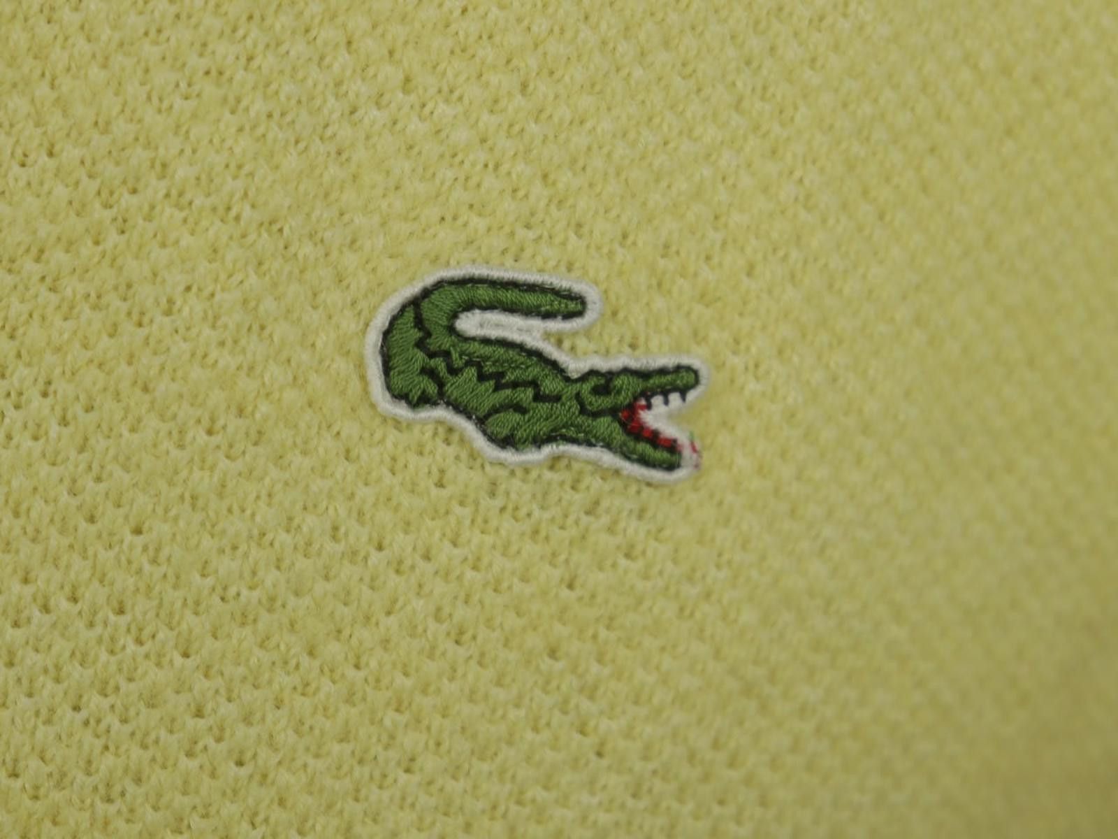 Lacoste Lacoste Yellow Linen Knitted Pullover Sweater Size 6 Size M / US 6-8 / IT 42-44 - 6 Thumbnail