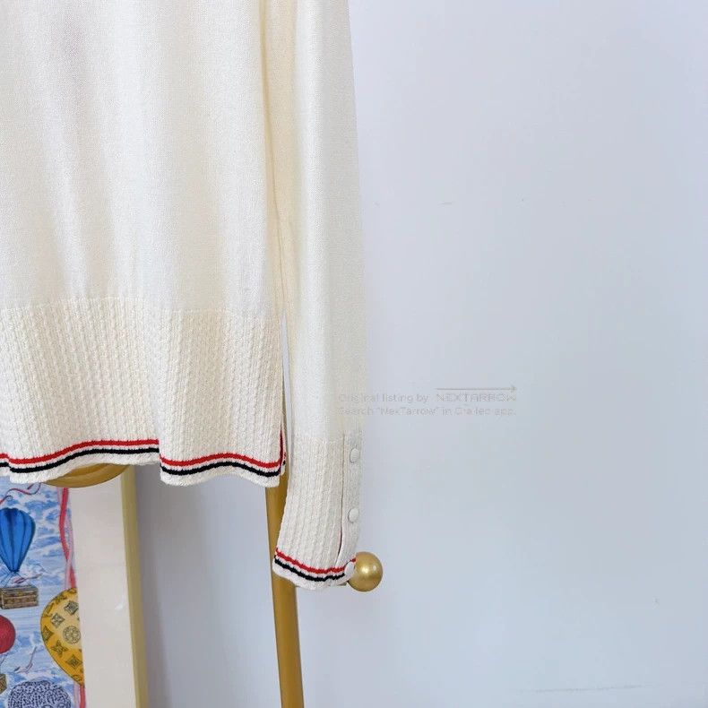 Thom Browne Thom Browne Beige Knit Cardigan Size 42 3 Size US XS / EU 42 / 0 - 6 Thumbnail