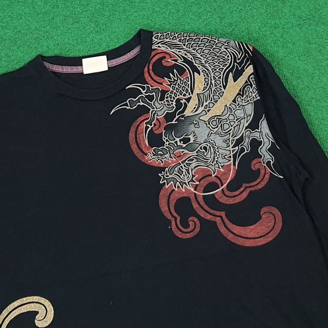 Japanese Brand Vintage Strange Heaven Dragon Tattoo Style Tshirt C276N14 Size US L / EU 52-54 / 3 - 4 Thumbnail