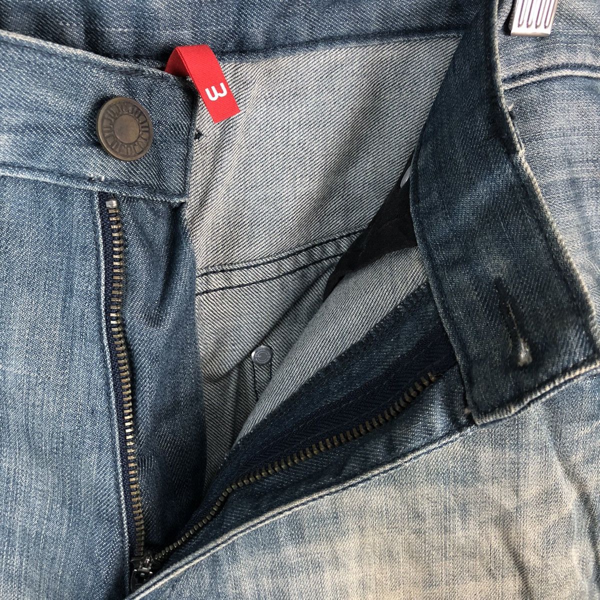 Uniqlo DL Uniqlo Jeans Dark Blue Distressed Denim Pants #C159 Size US 32 / EU 48 - 12 Thumbnail