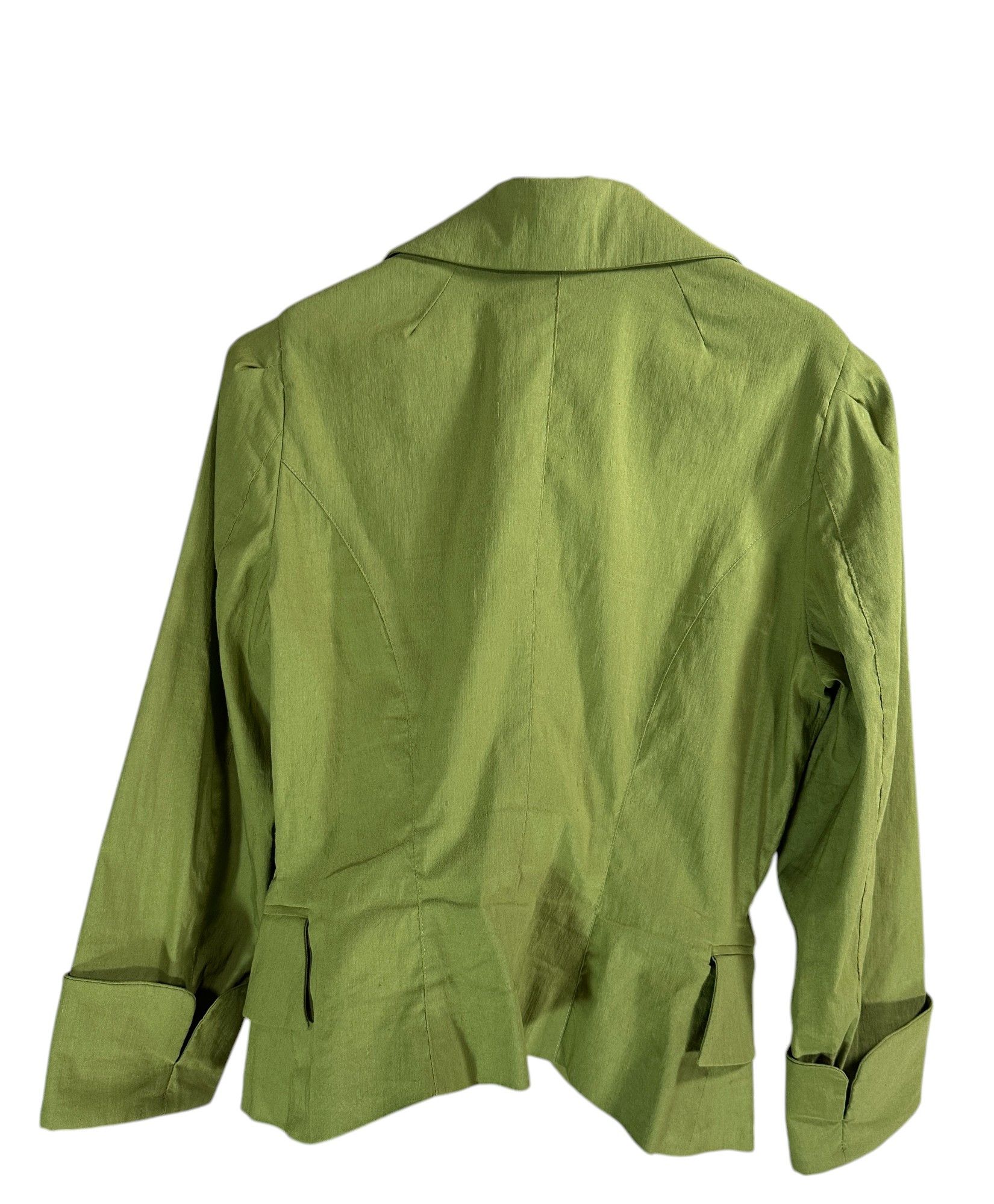 plein sud Green linen blazer Size M / US 6-8 / IT 42-44 - 3 Thumbnail