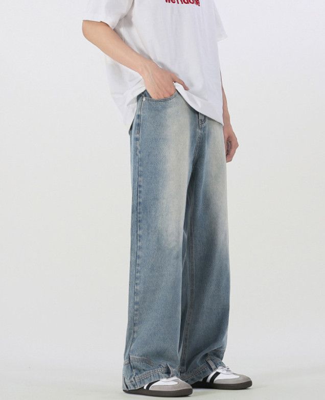 Japanese Brand Men's American Retro Straight Leg Jeans Size US 32 / EU 48 - 2 Thumbnail