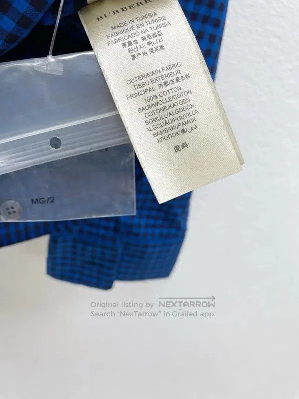 Burberry Burberry Men's Blue Long Sleeve Shirt. Size US S / EU 44-46 / 1 - 6 Thumbnail