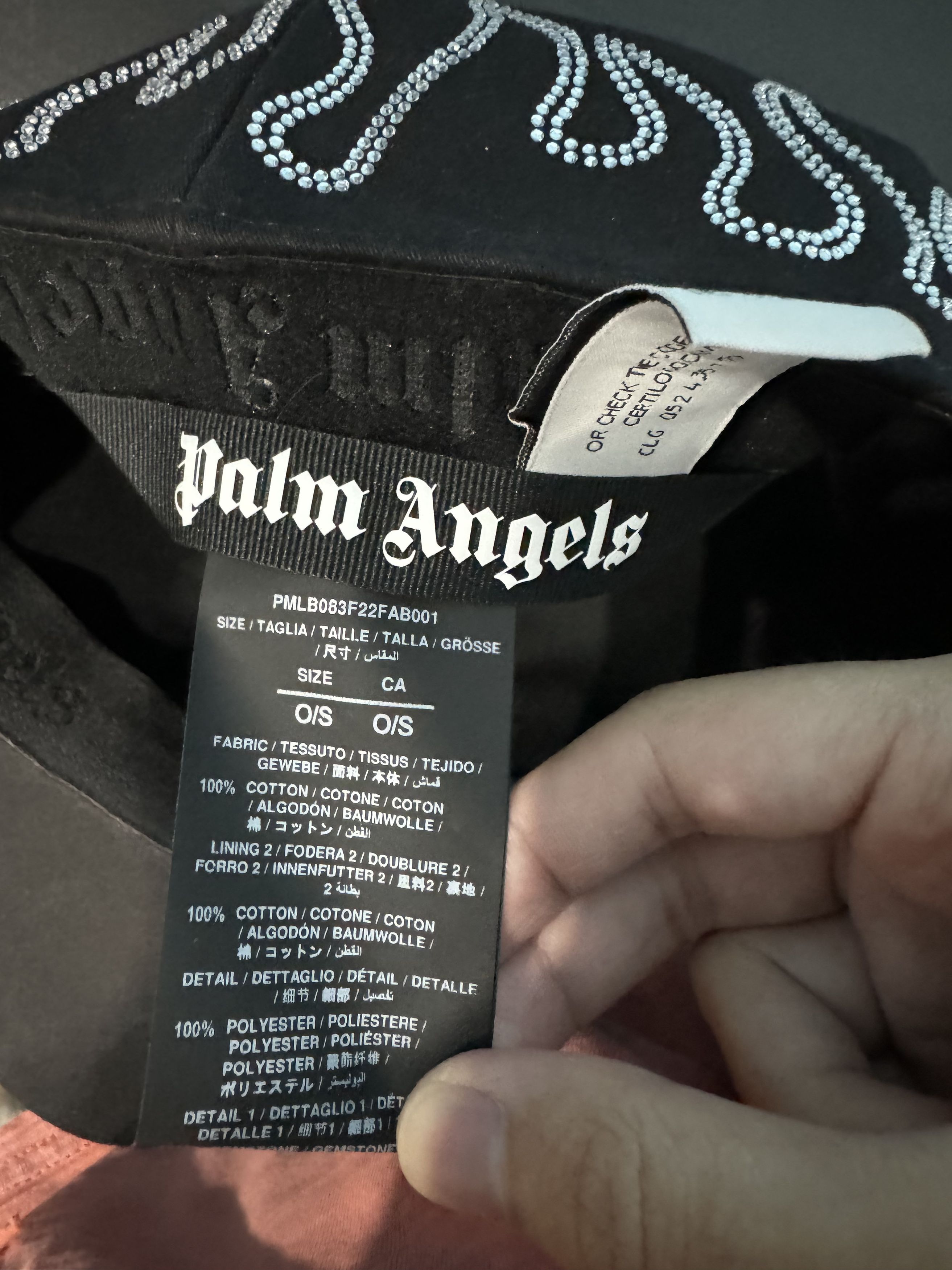 Palm Angels Rhinestone Flames Cap Size ONE SIZE - 9 Thumbnail