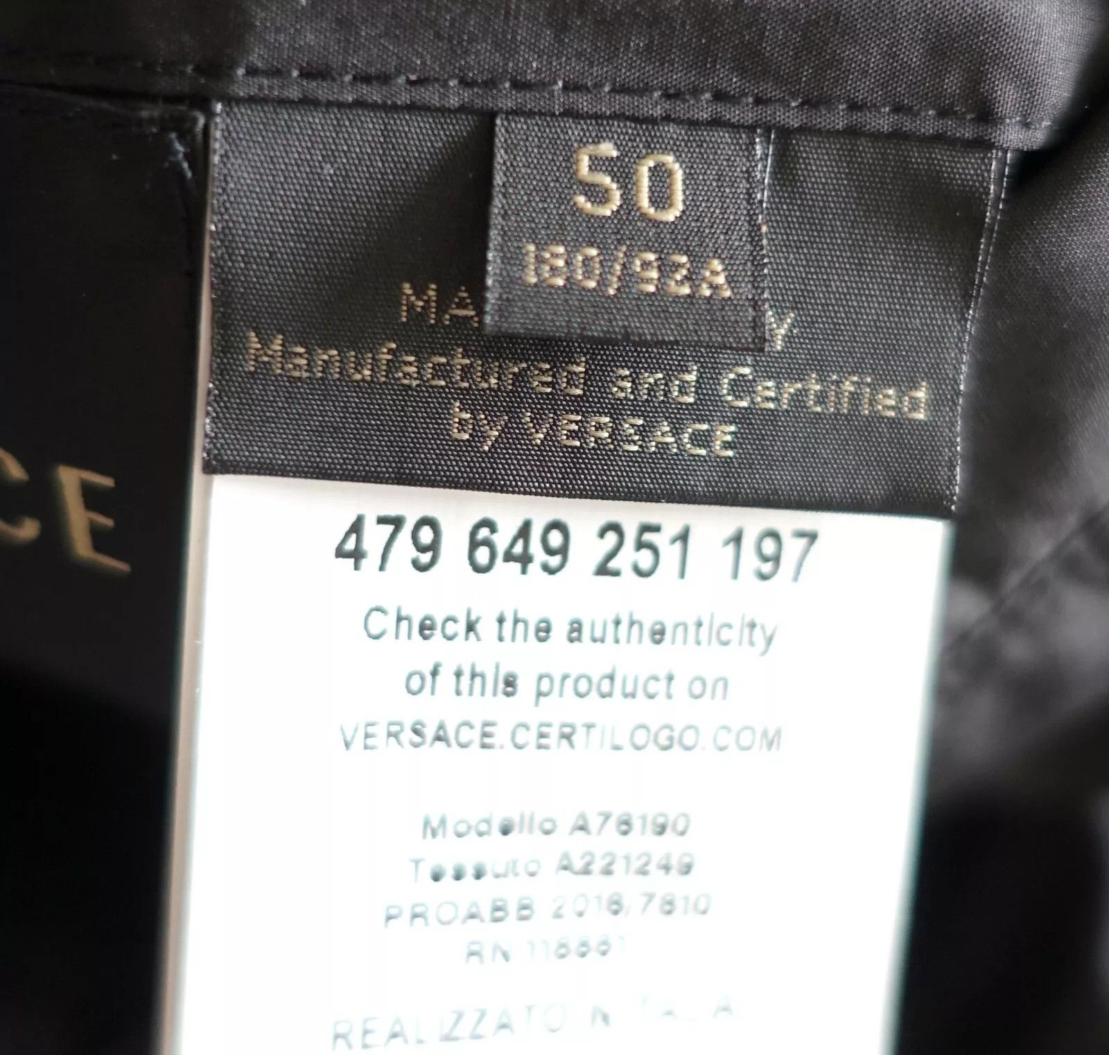 Versace VERSACE JACKET LOGO MEDUSA Size US L / EU 52-54 / 3 - 9 Thumbnail