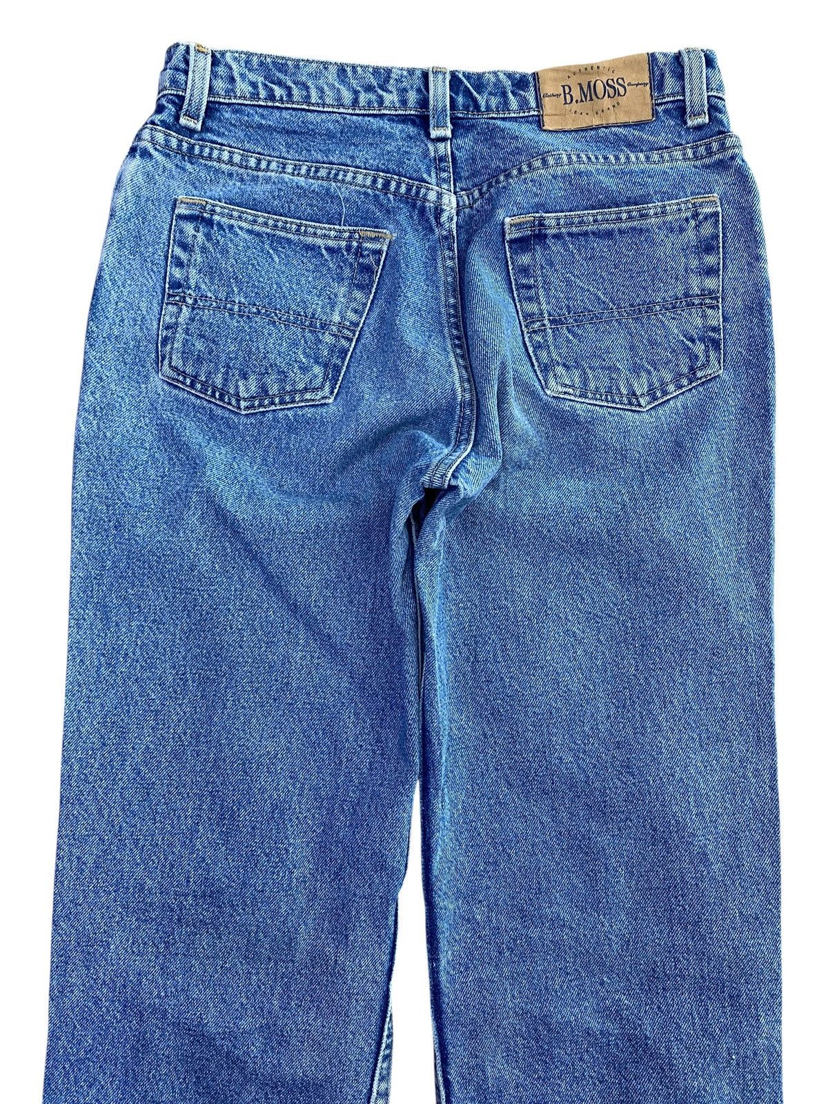 Other B.Moss Brand Blue Acid Wash Style Ripped Jeans Size US 28 / EU 44 - 4 Thumbnail