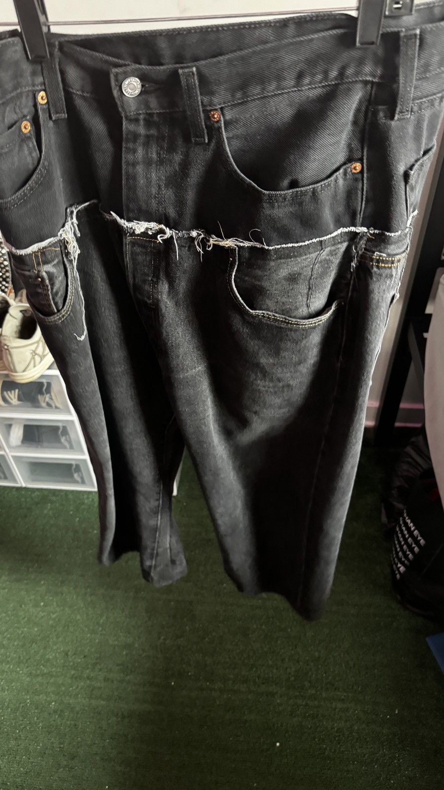 Other Double layered all black jeans Size US 36 / EU 52 - 3 Thumbnail