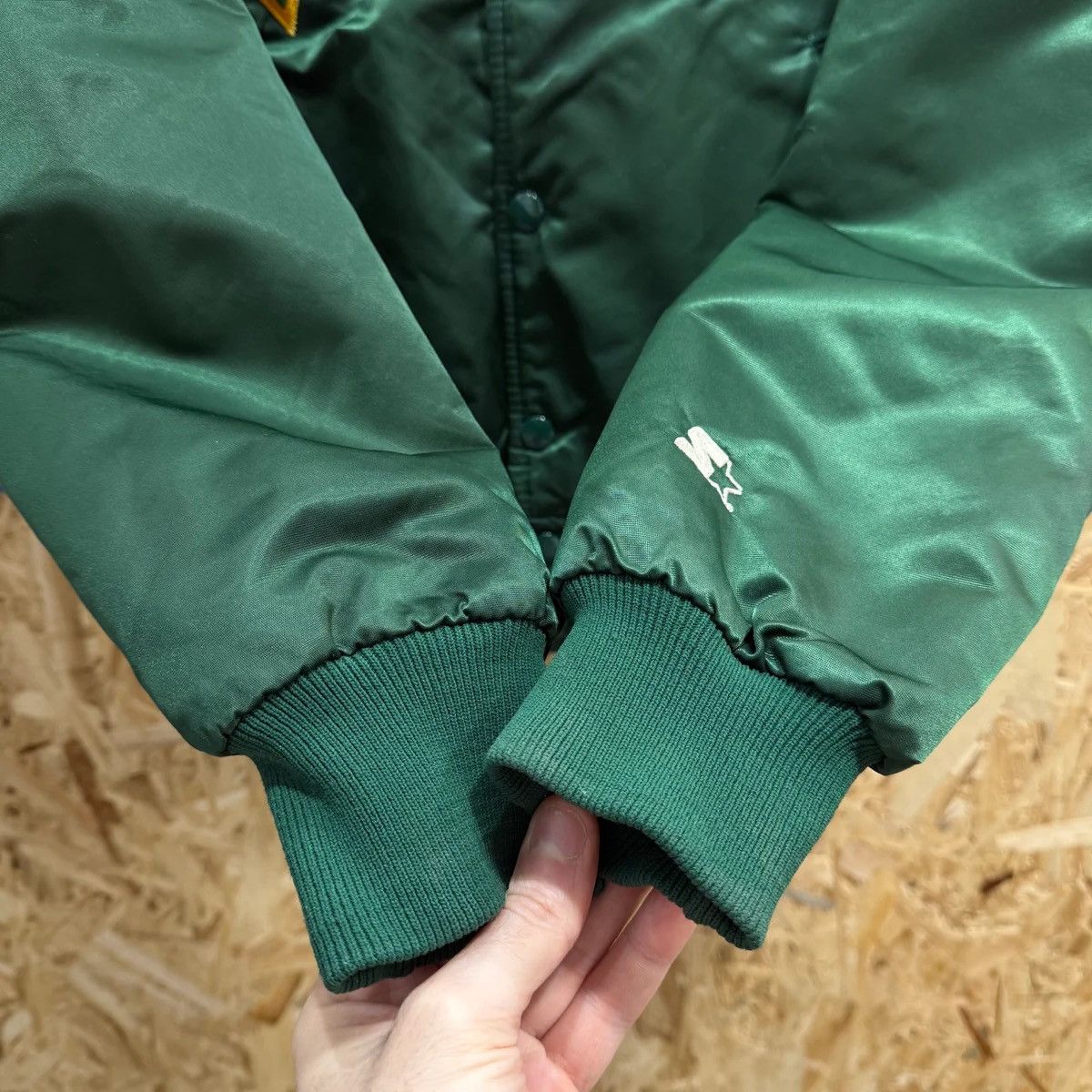Starter Vintage Oakland Athletics Starter Satin Bomber Jacket Size US S / EU 44-46 / 1 - 6 Thumbnail